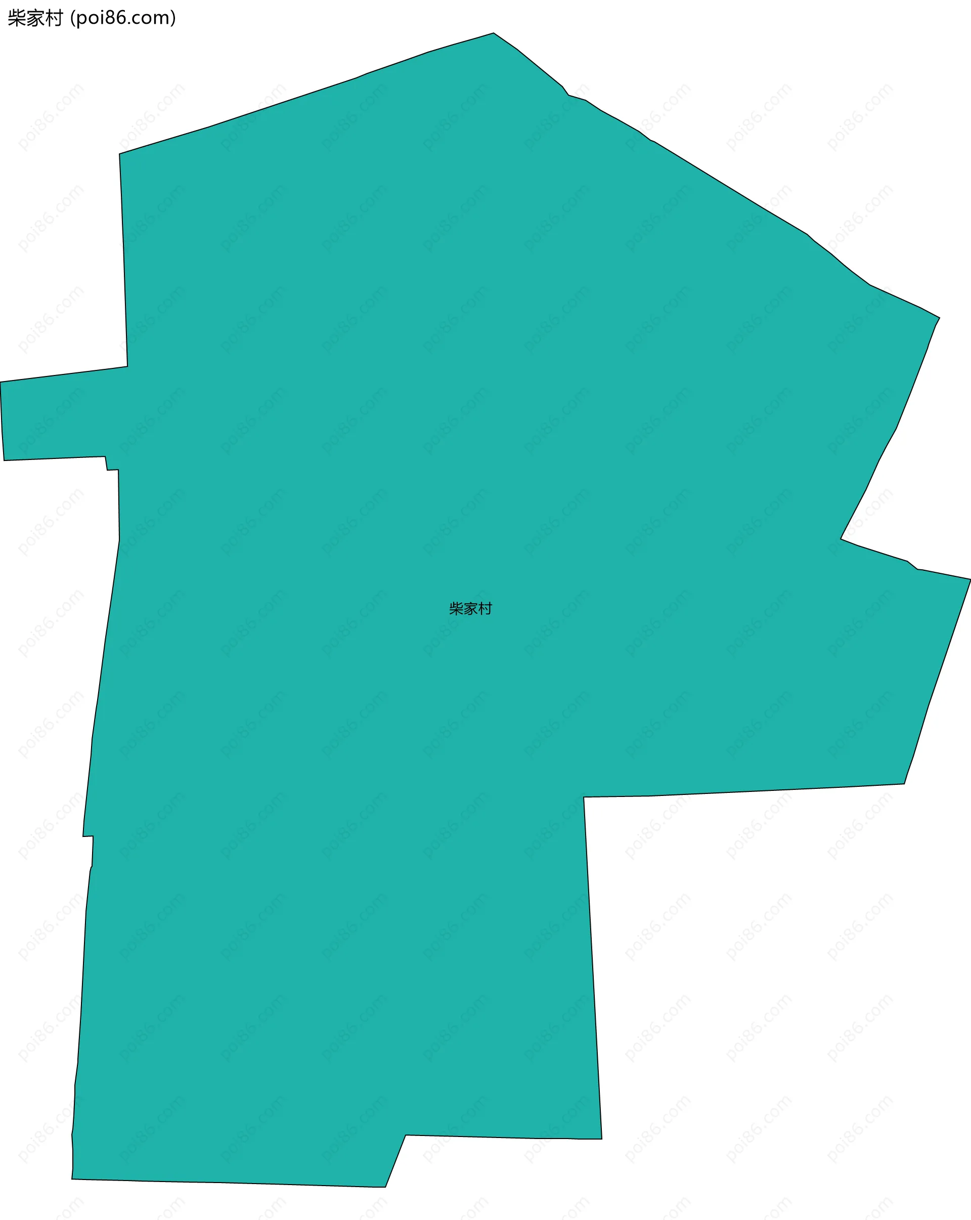 柴家村边界地图