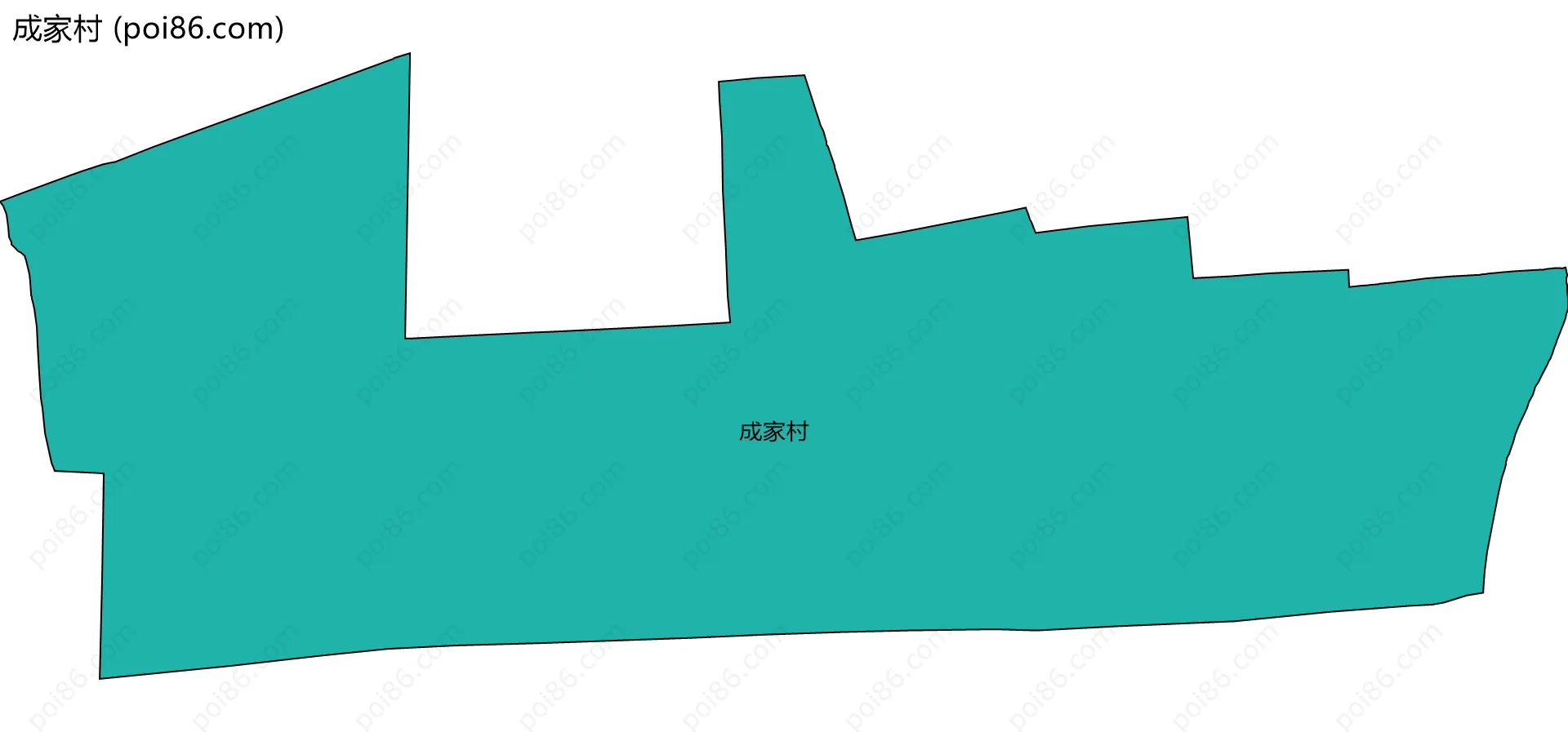 成家村边界地图