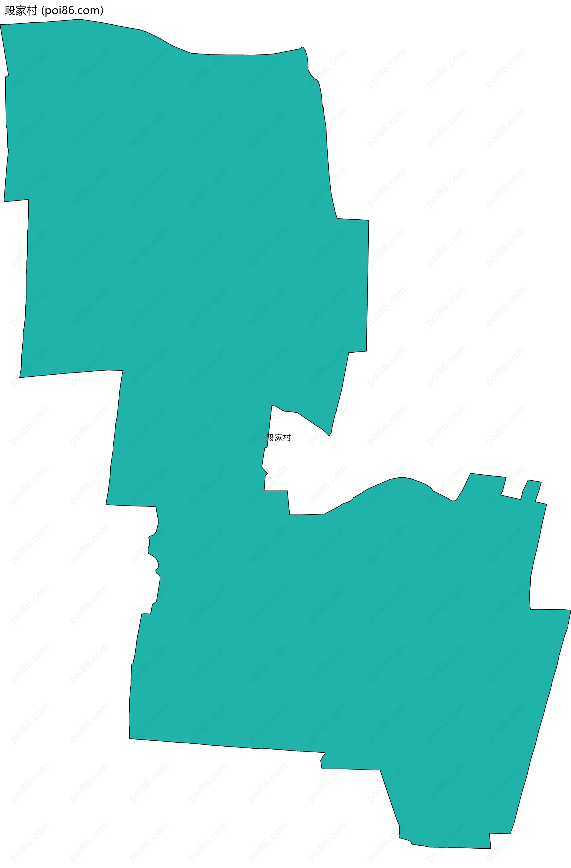 段家村边界地图