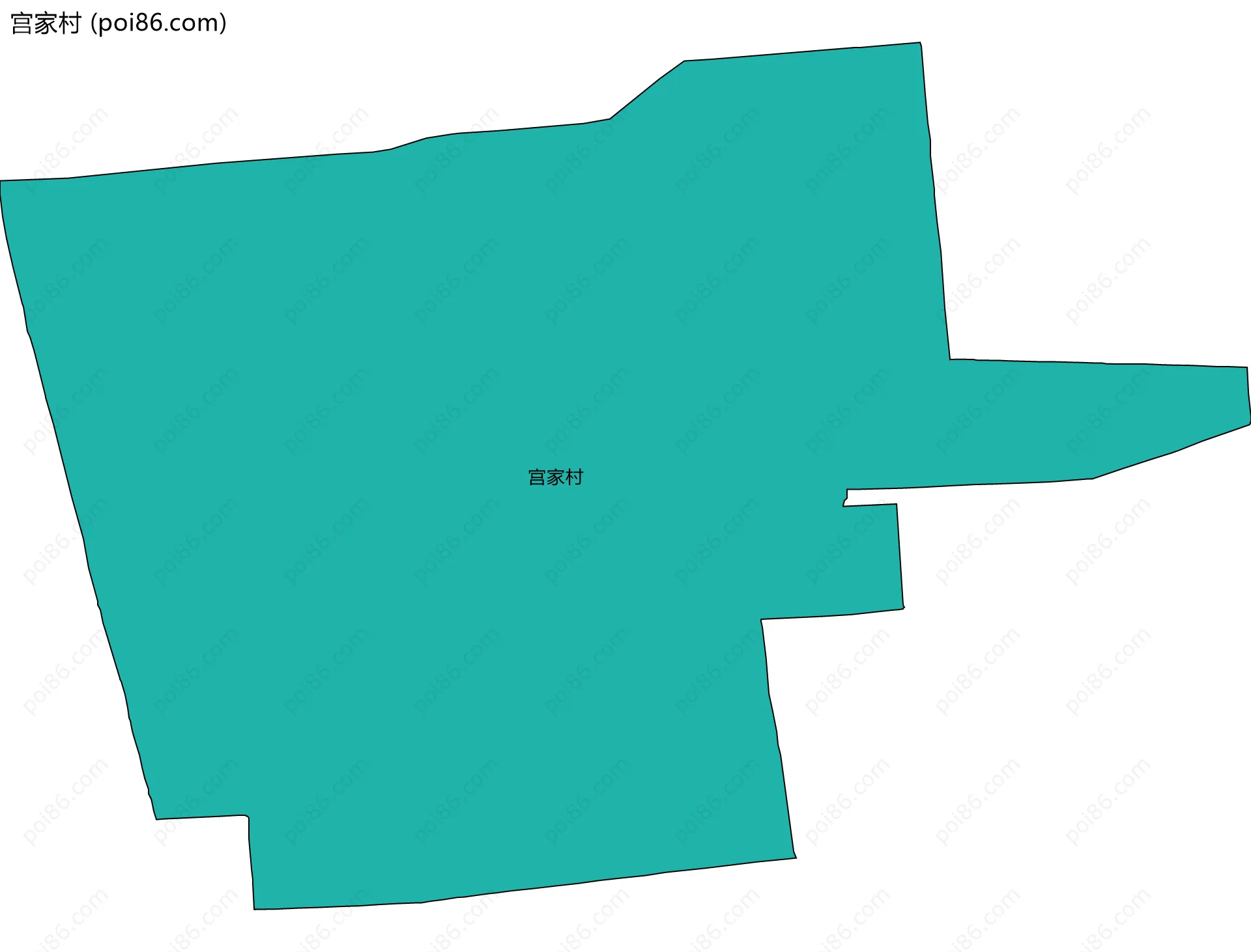 宫家村边界地图