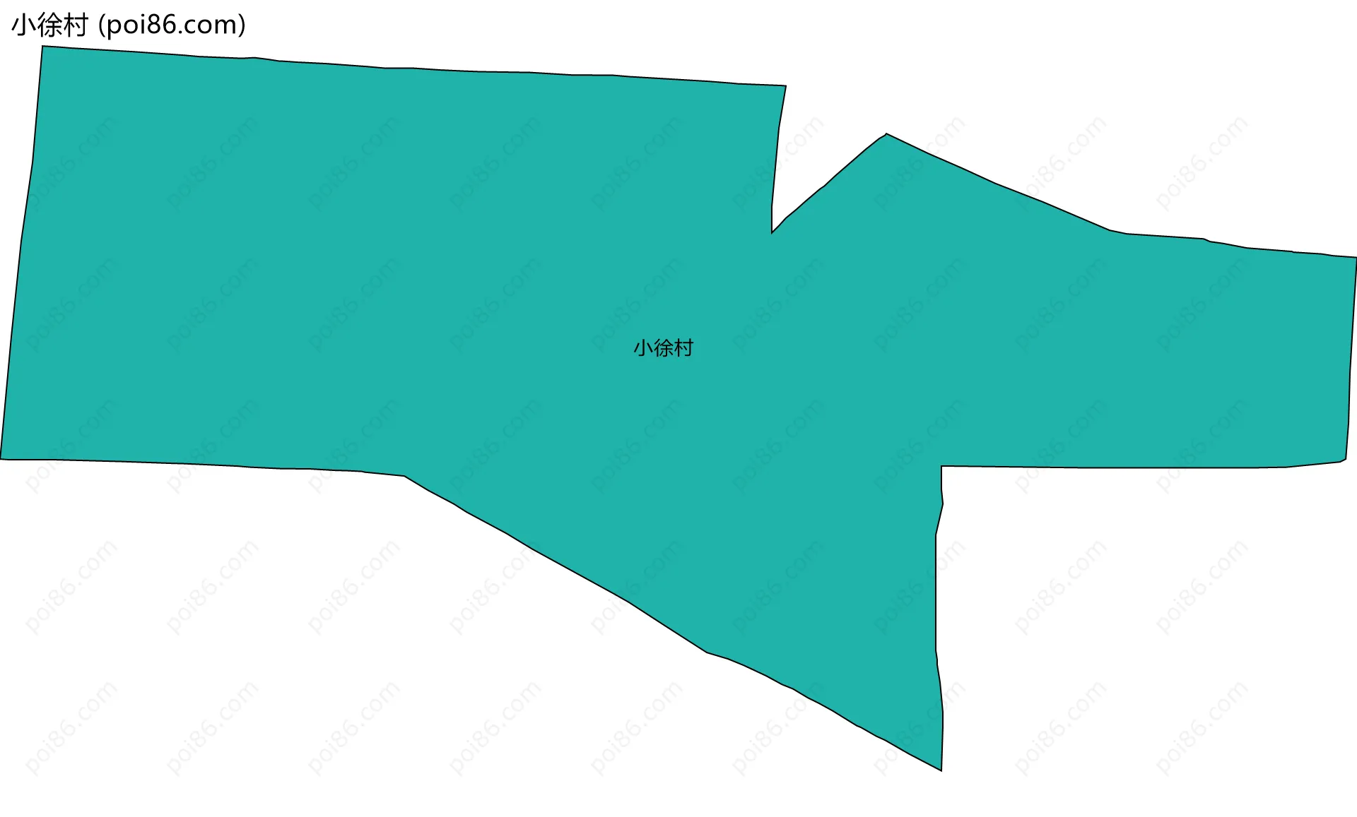 小徐村边界地图