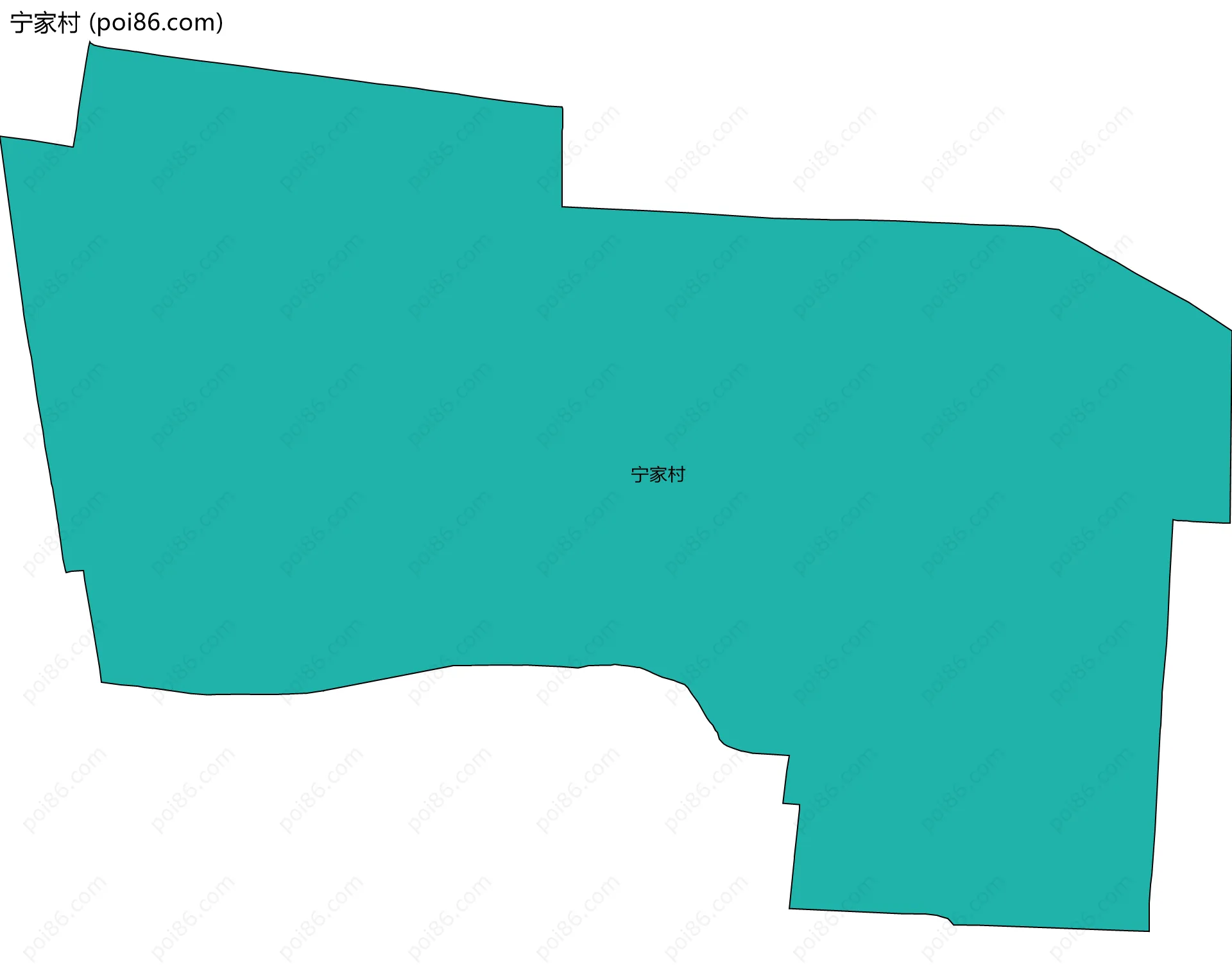 宁家村边界地图