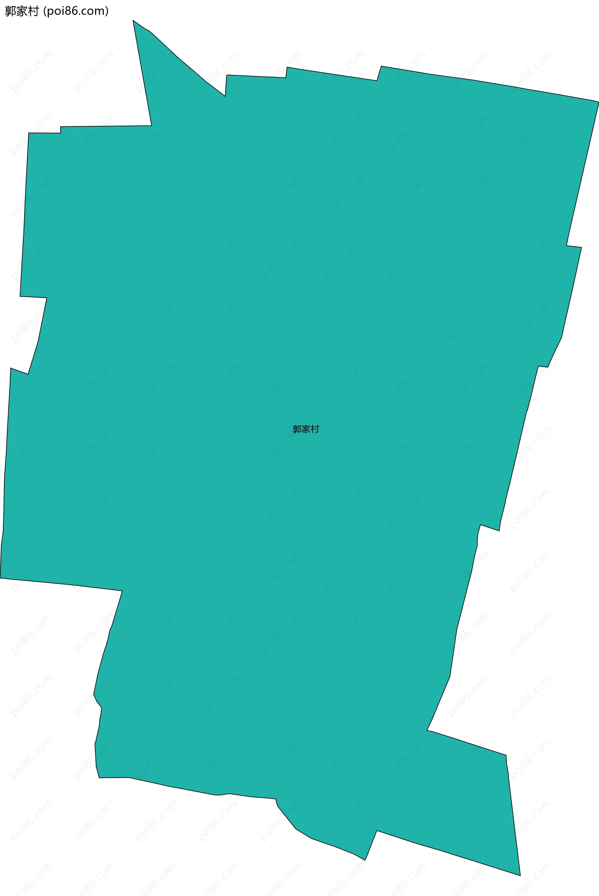 郭家村边界地图