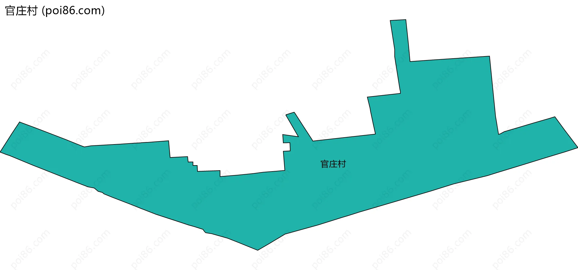 官庄村边界地图