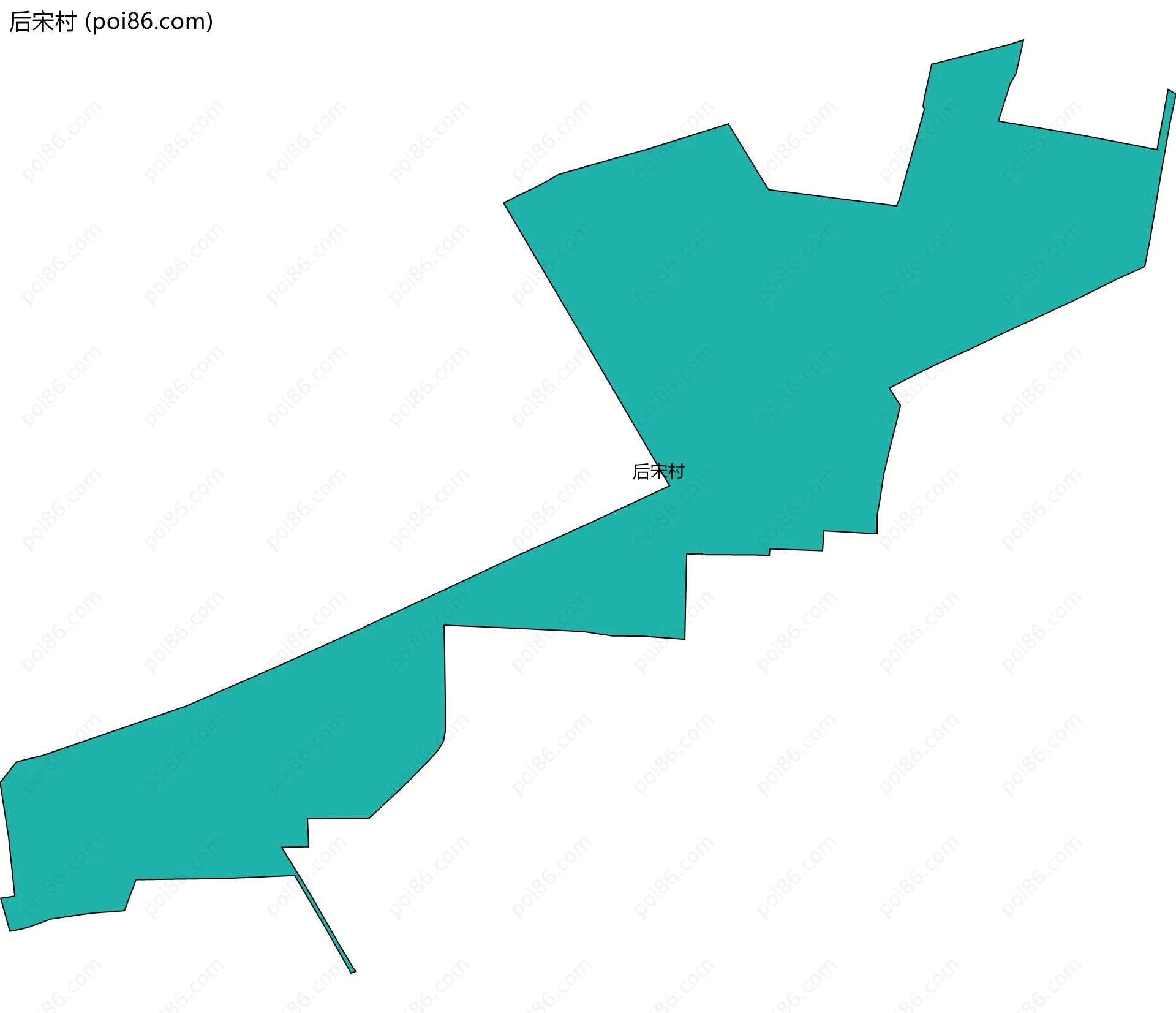 后宋村边界地图