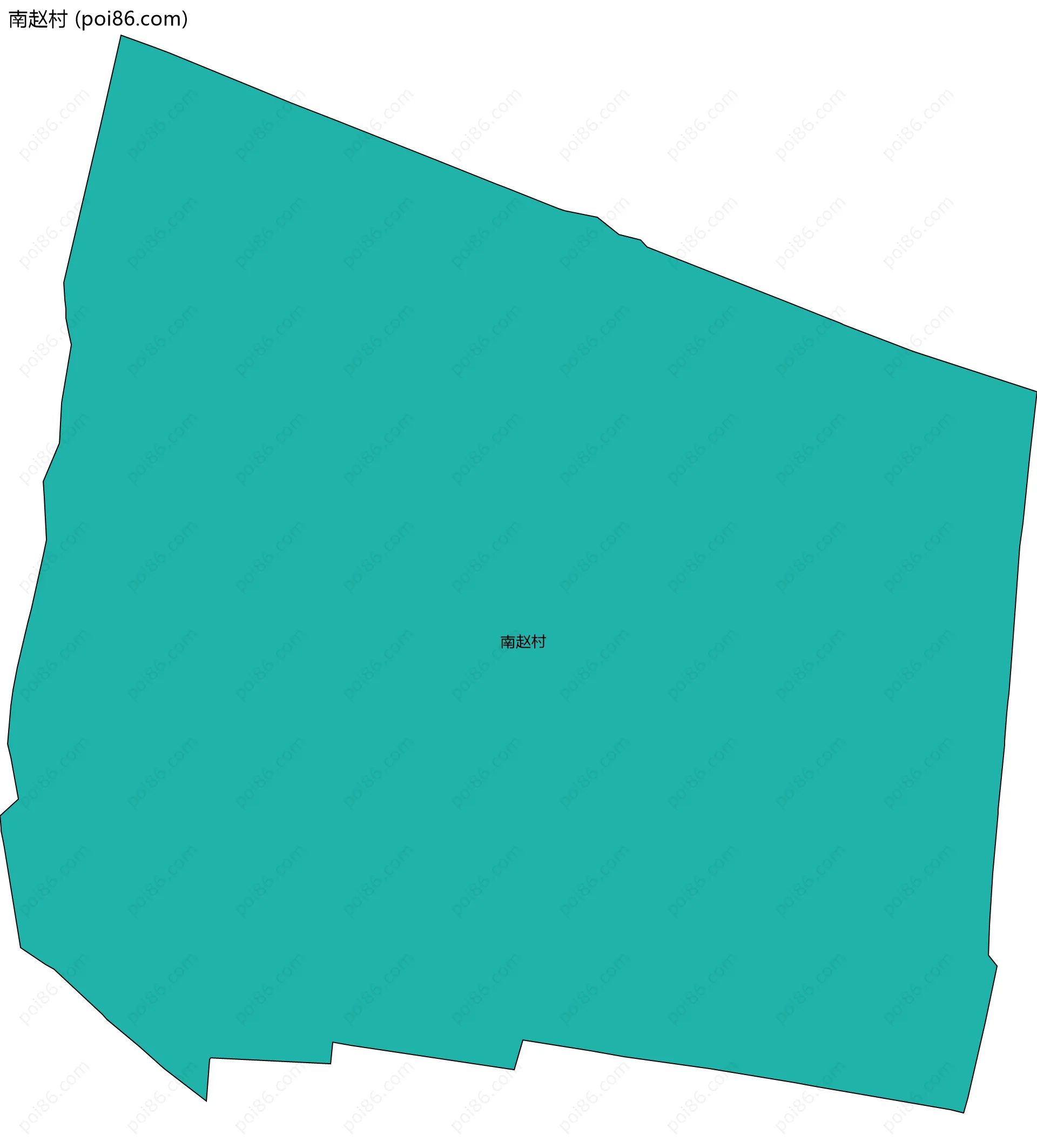 南赵村边界地图