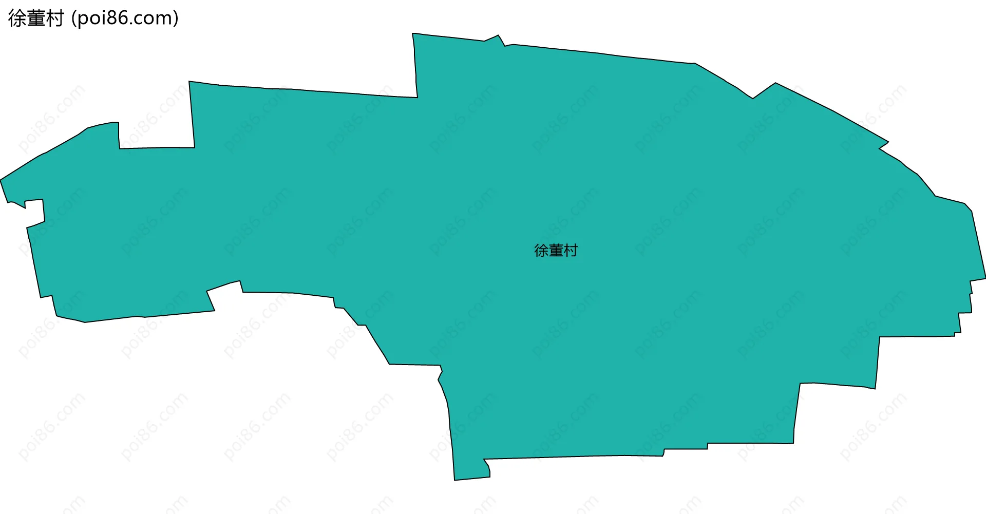 徐董村边界地图