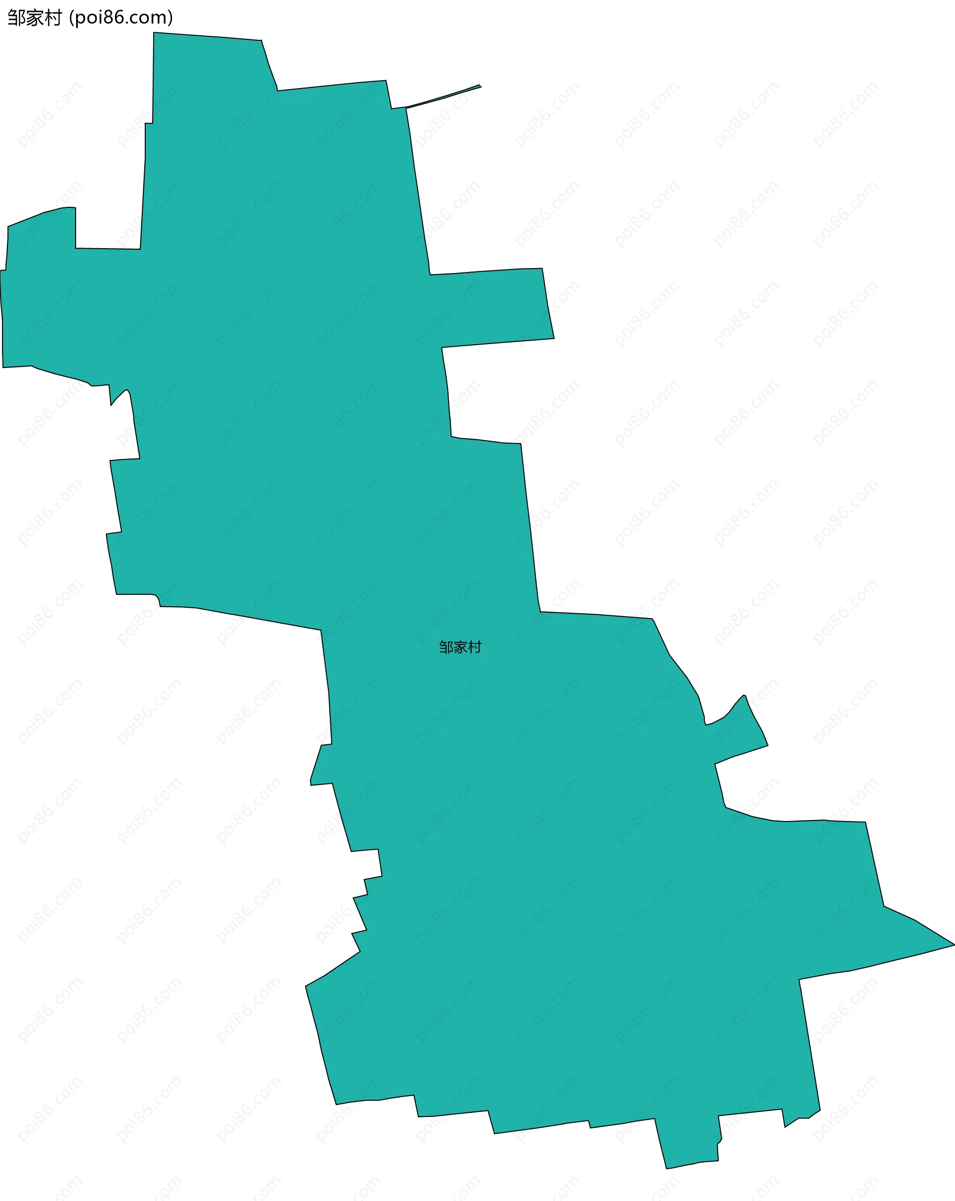 邹家村边界地图