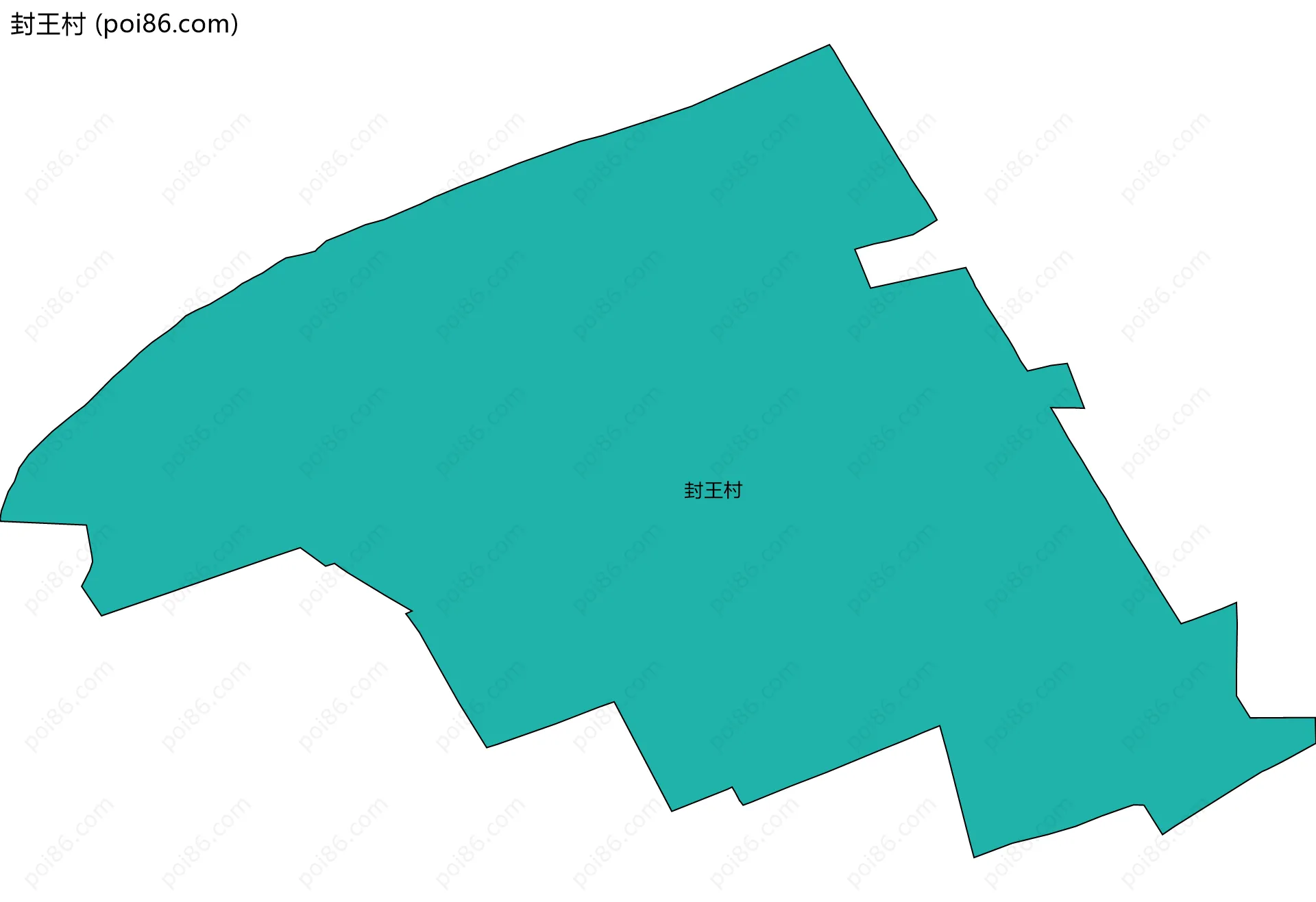 封王村边界地图
