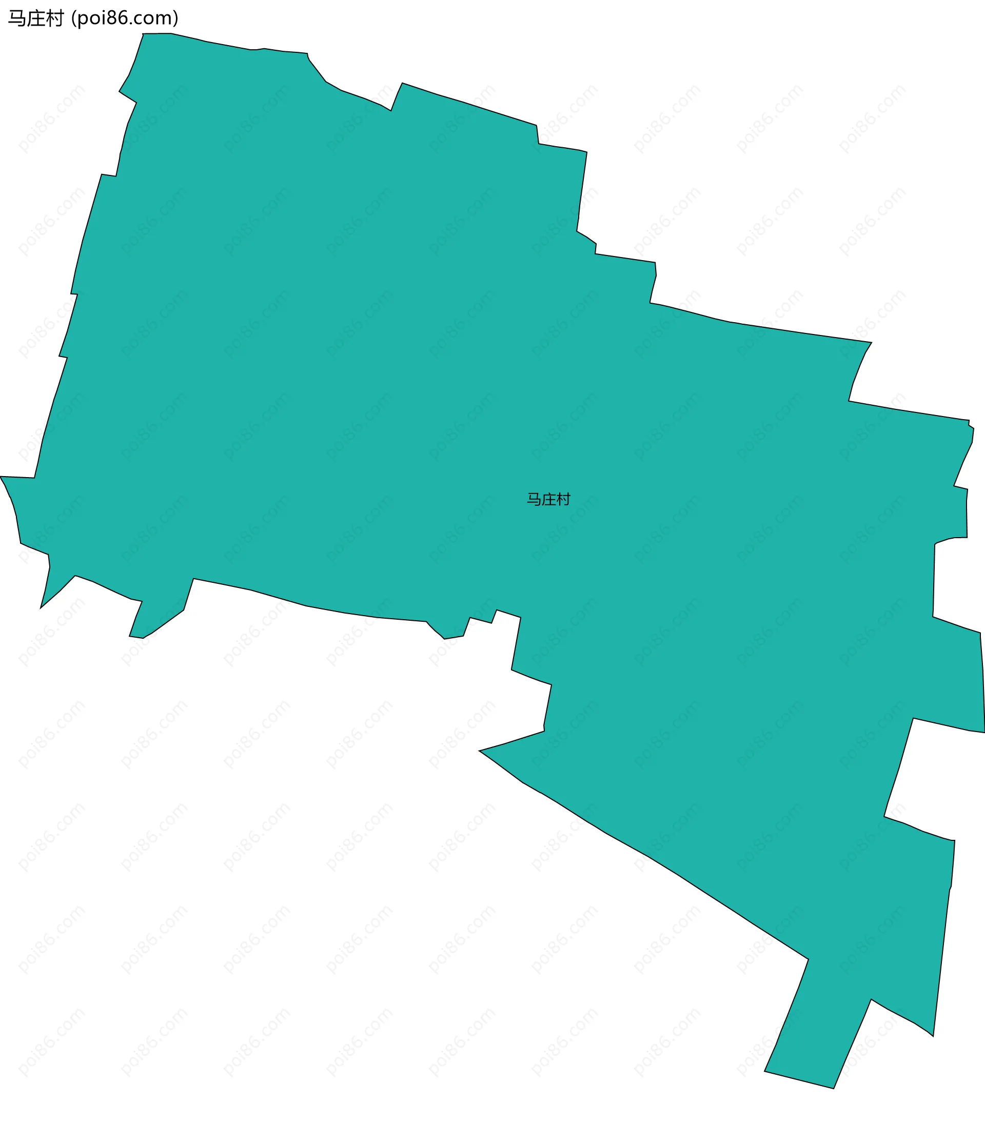 马庄村边界地图