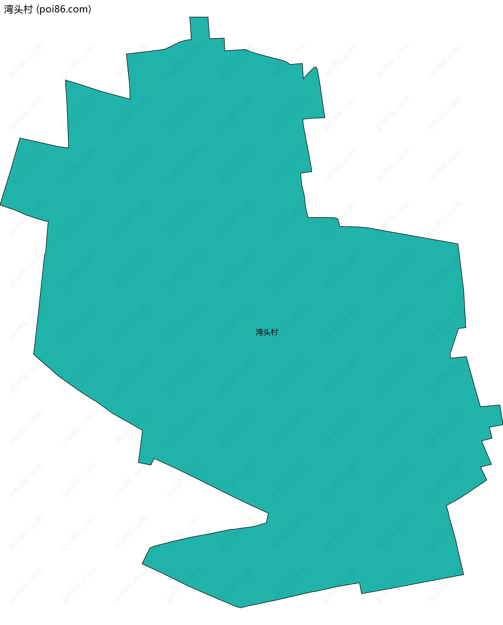 湾头村边界地图