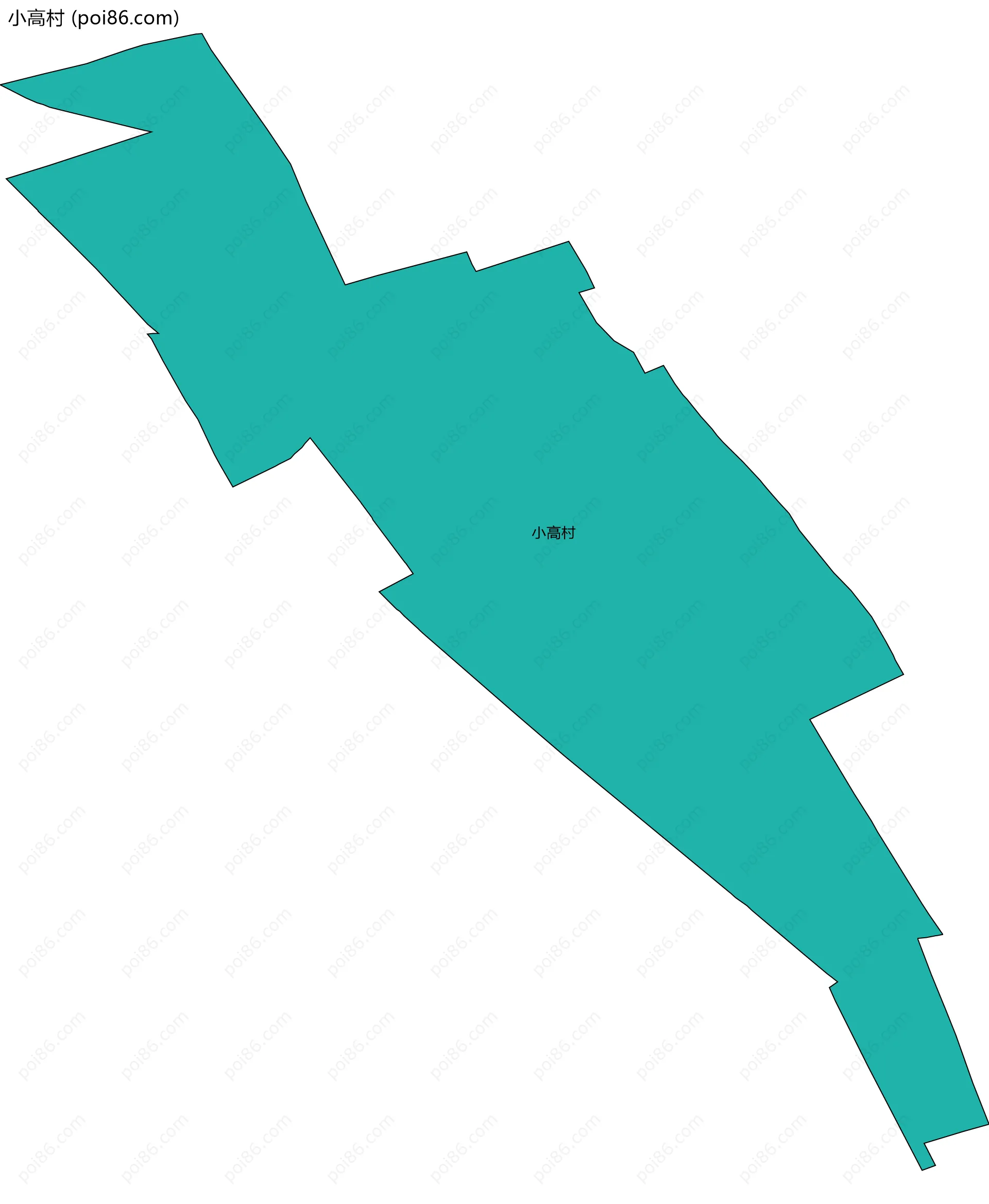 小高村边界地图