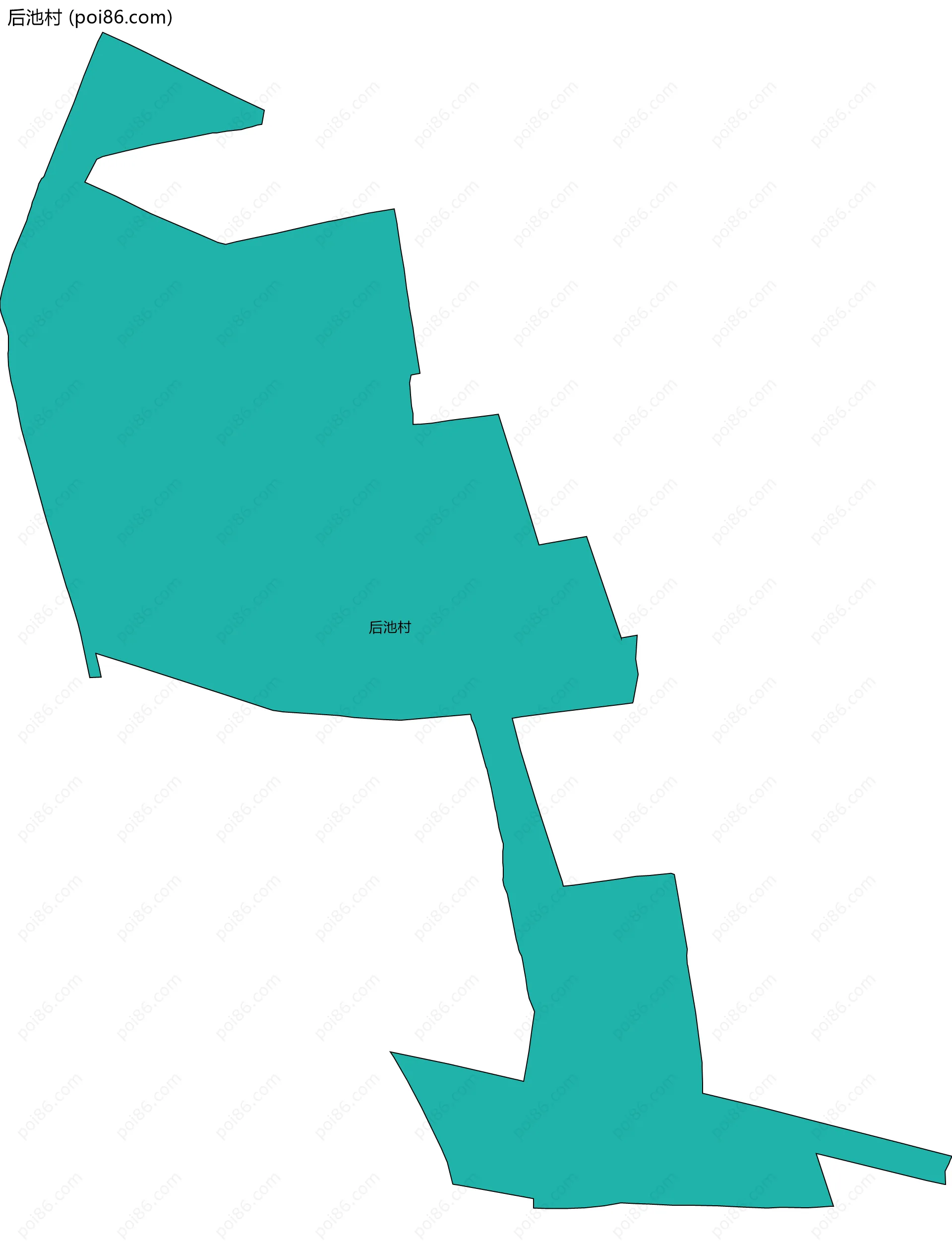 后池村边界地图