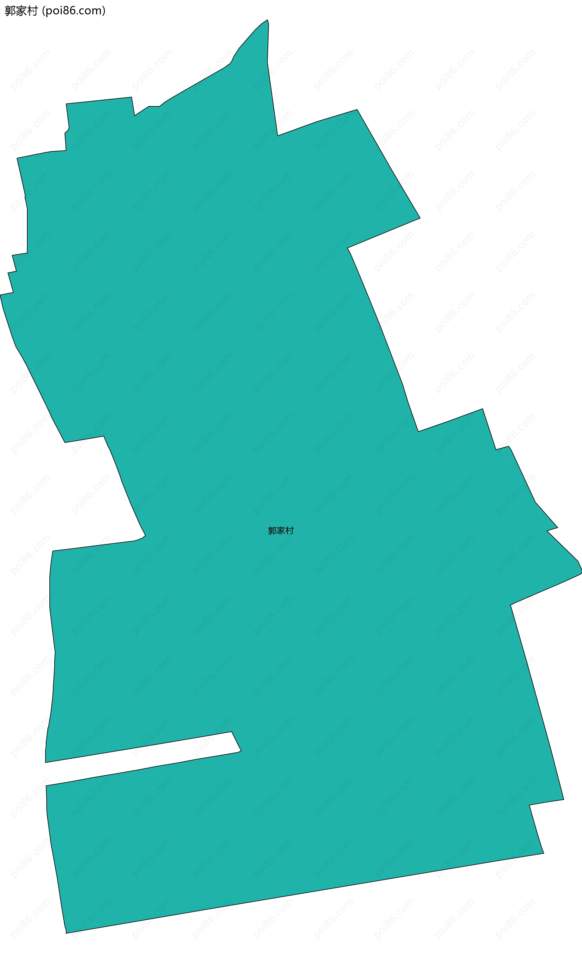 郭家村边界地图