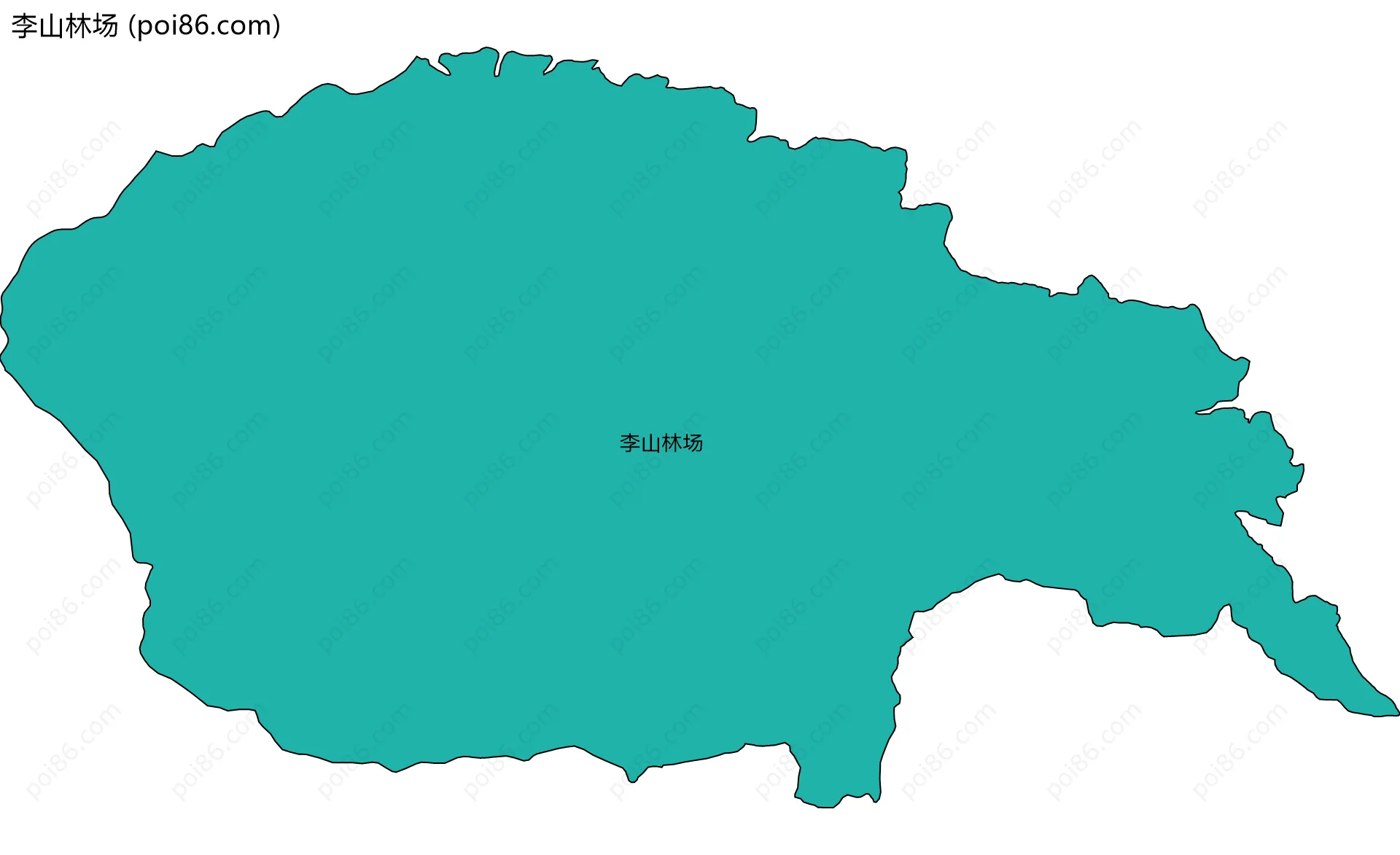 李山林场边界地图