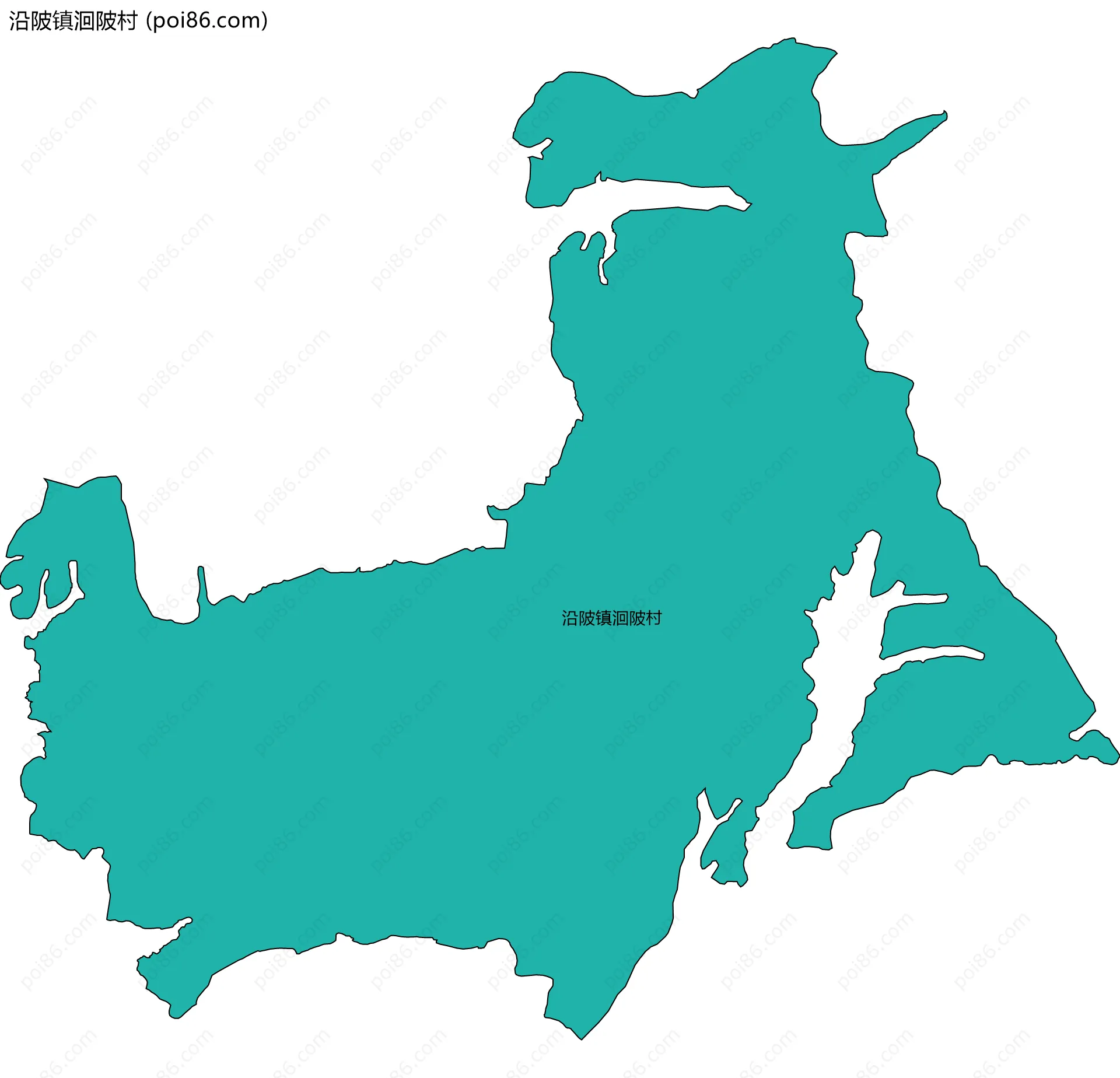 沿陂镇洄陂村边界地图