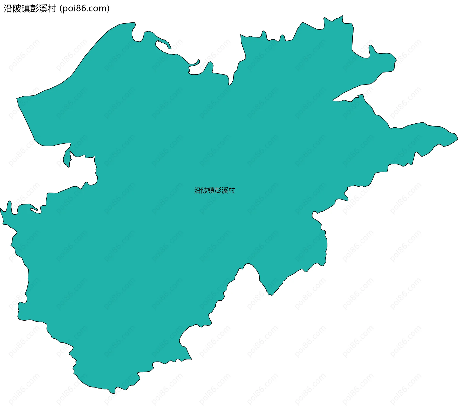 沿陂镇彭溪村边界地图