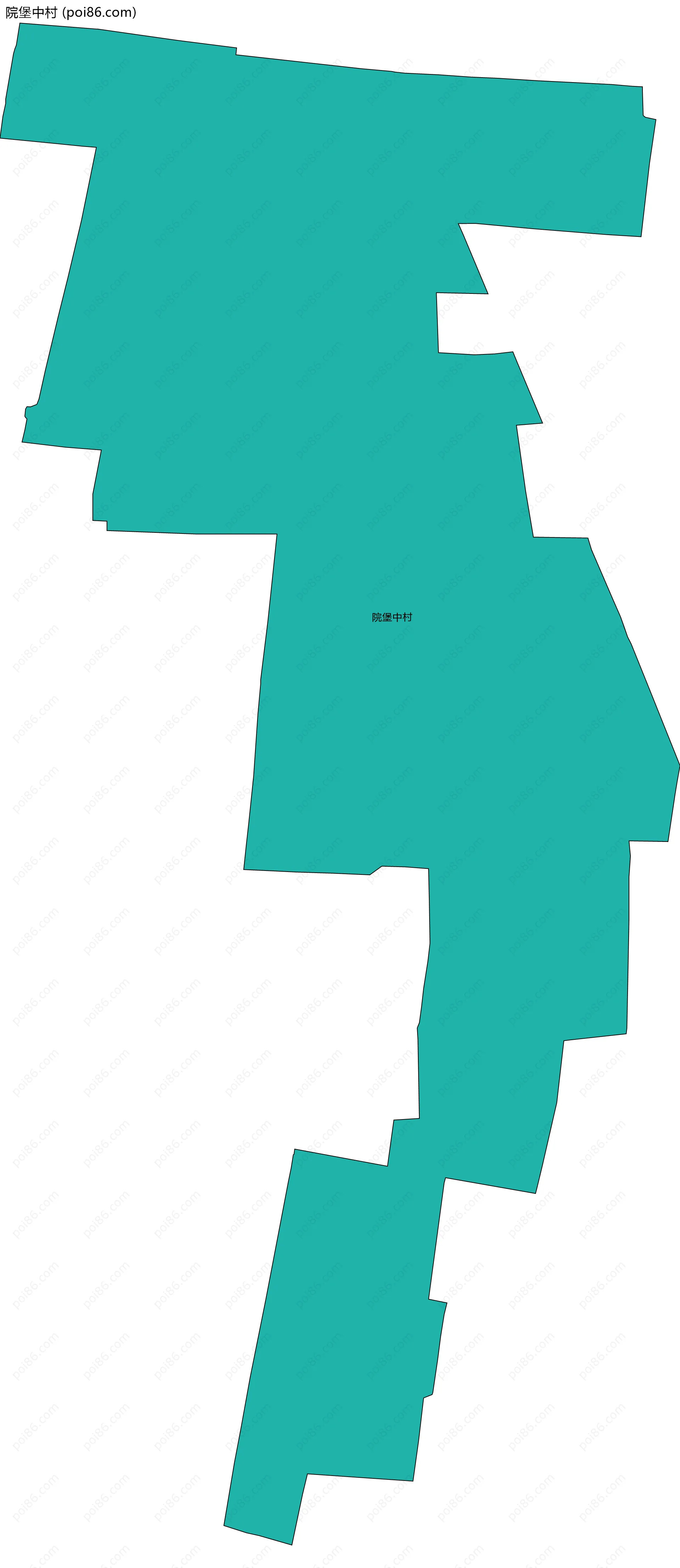 院堡中村边界地图