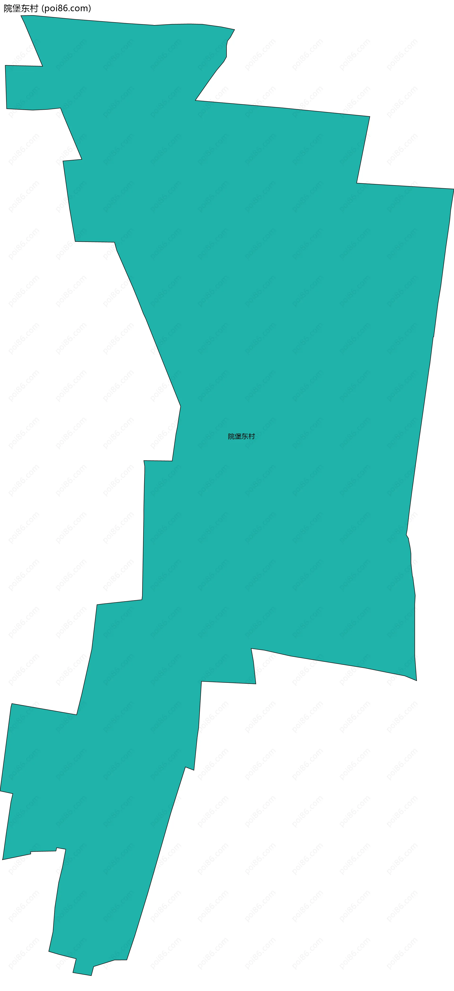 院堡东村边界地图