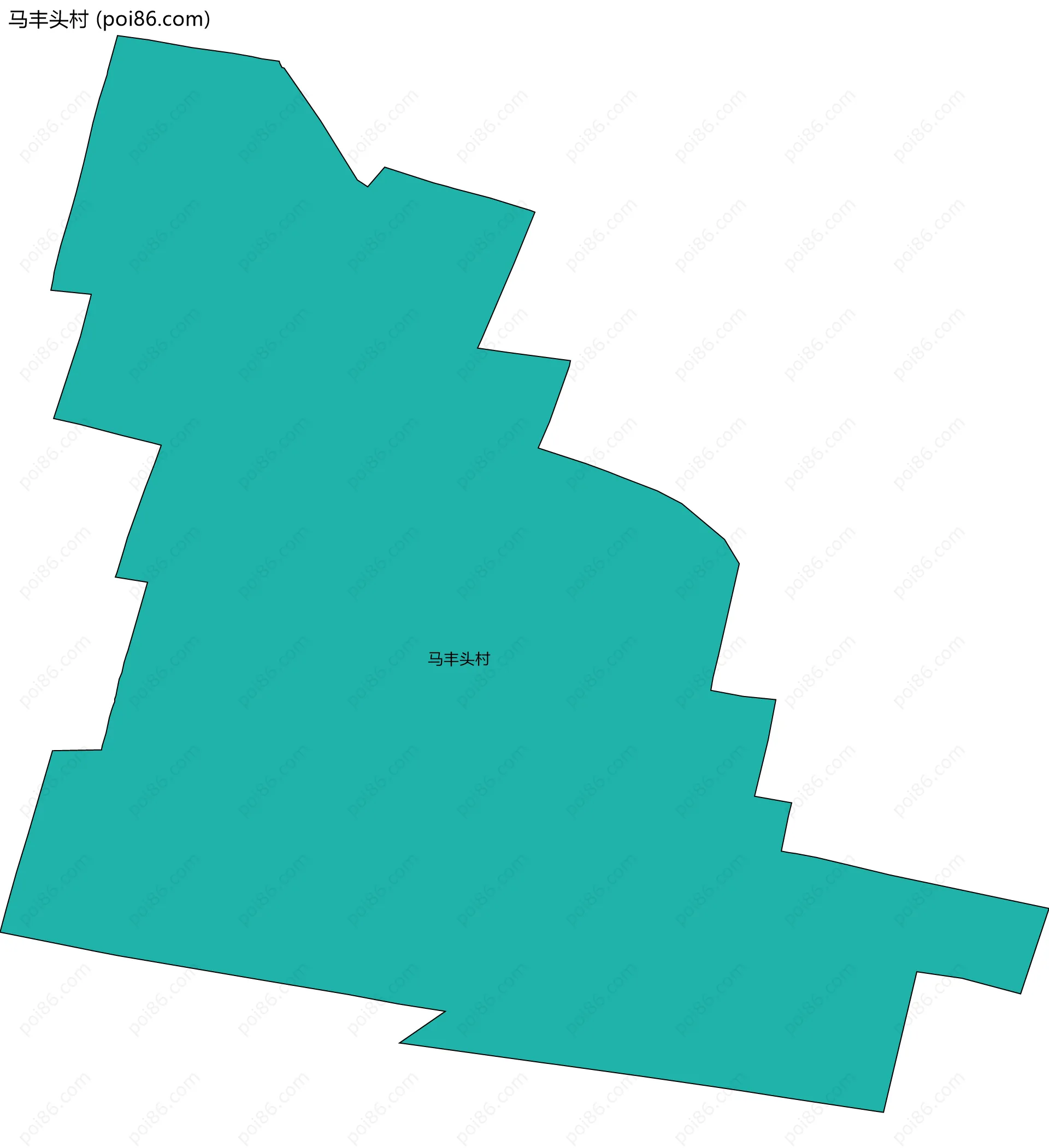 马丰头村边界地图