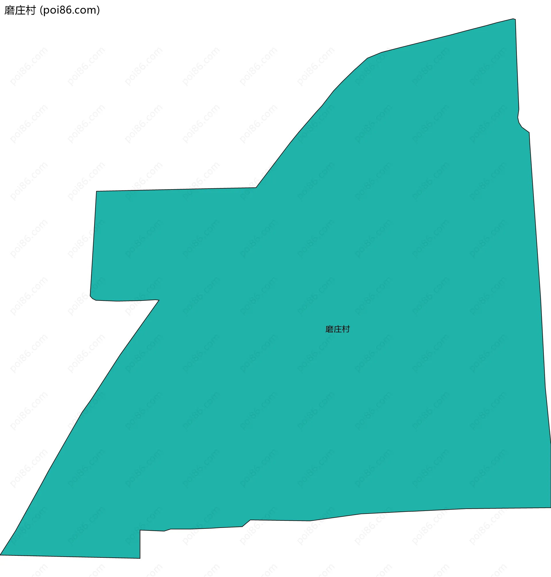 磨庄村边界地图