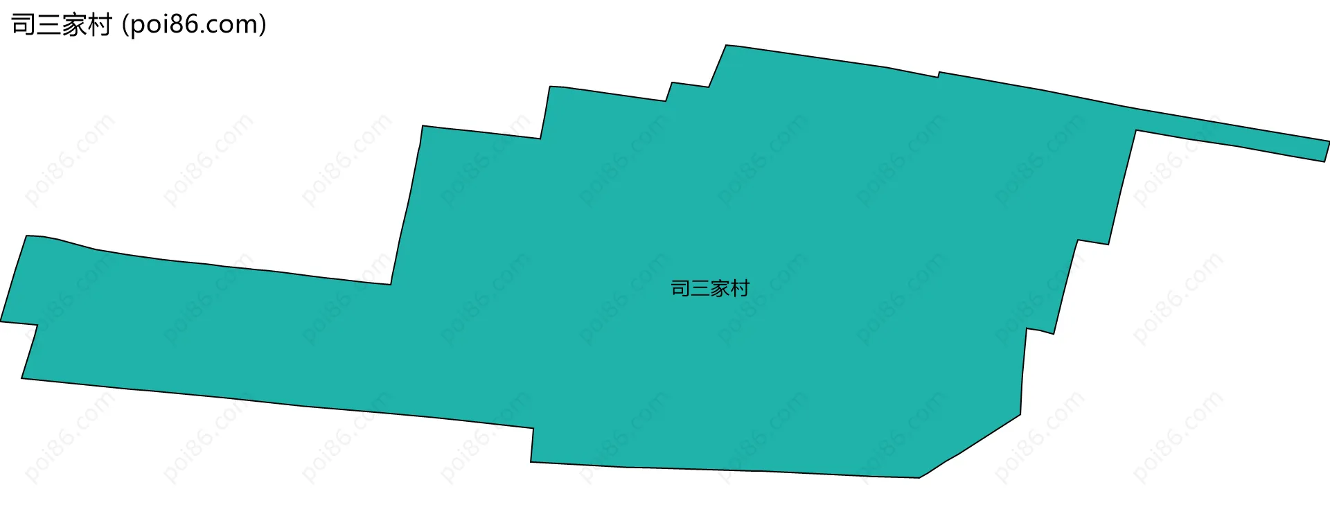 司三家村边界地图