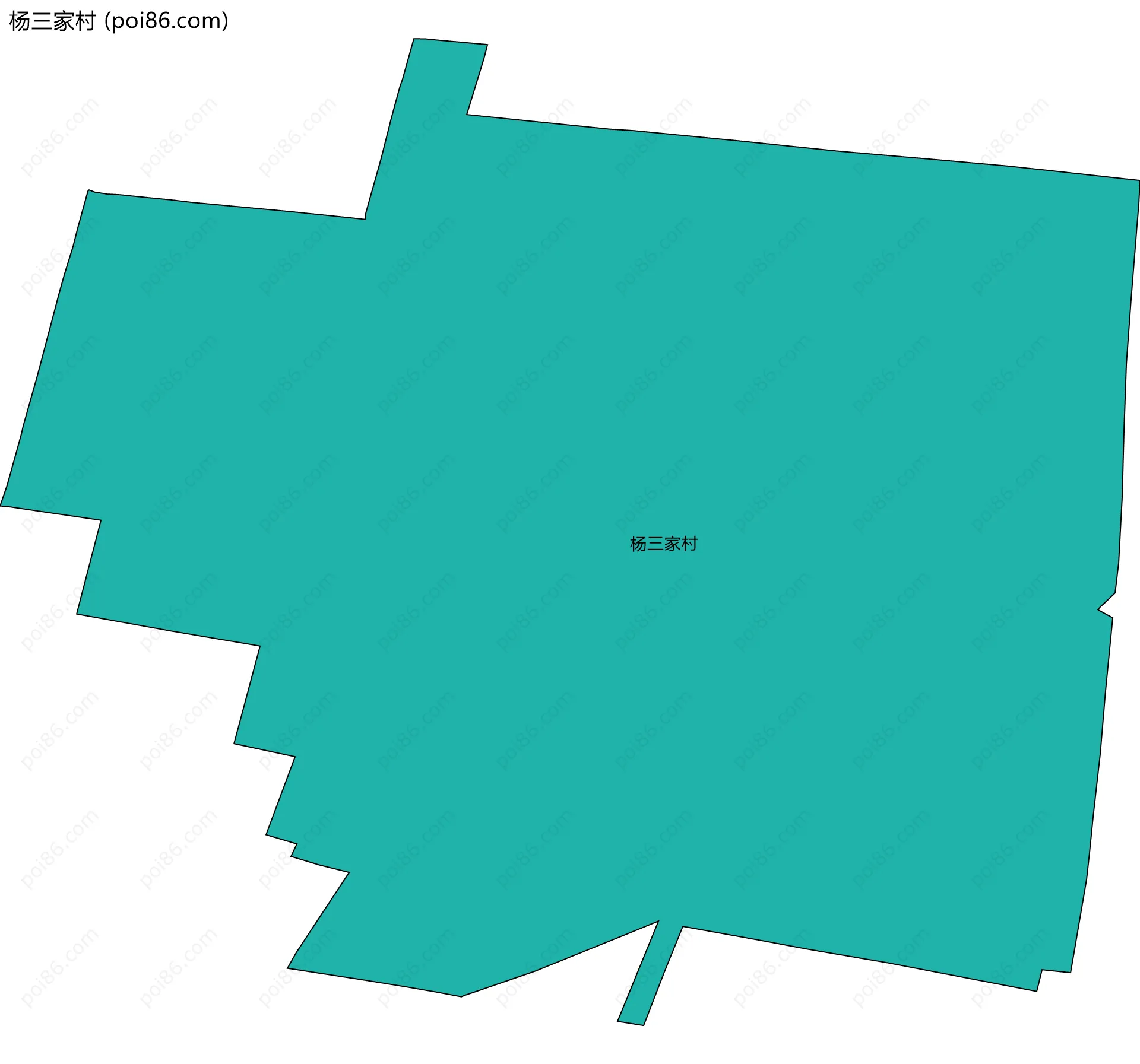 杨三家村边界地图