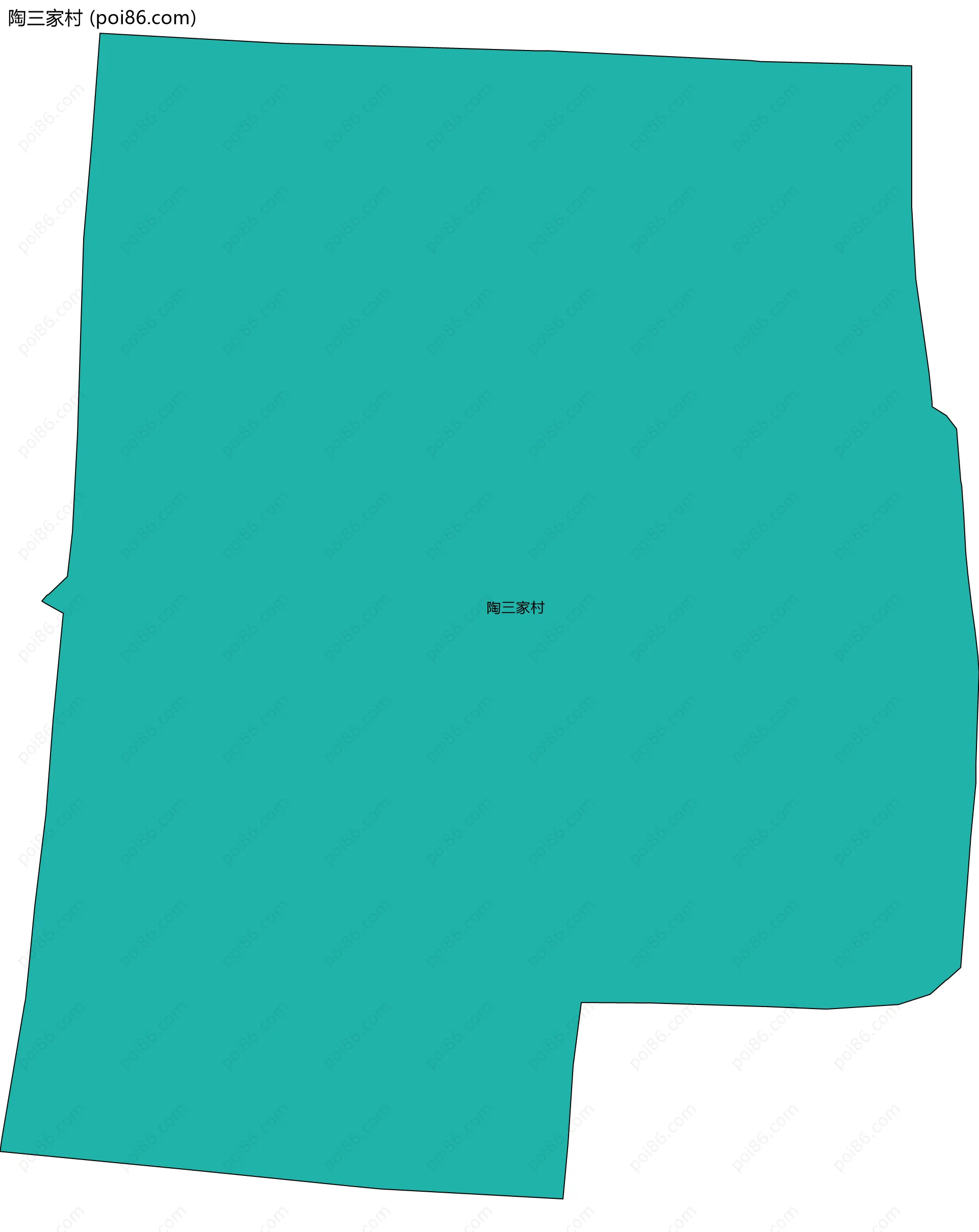 陶三家村边界地图