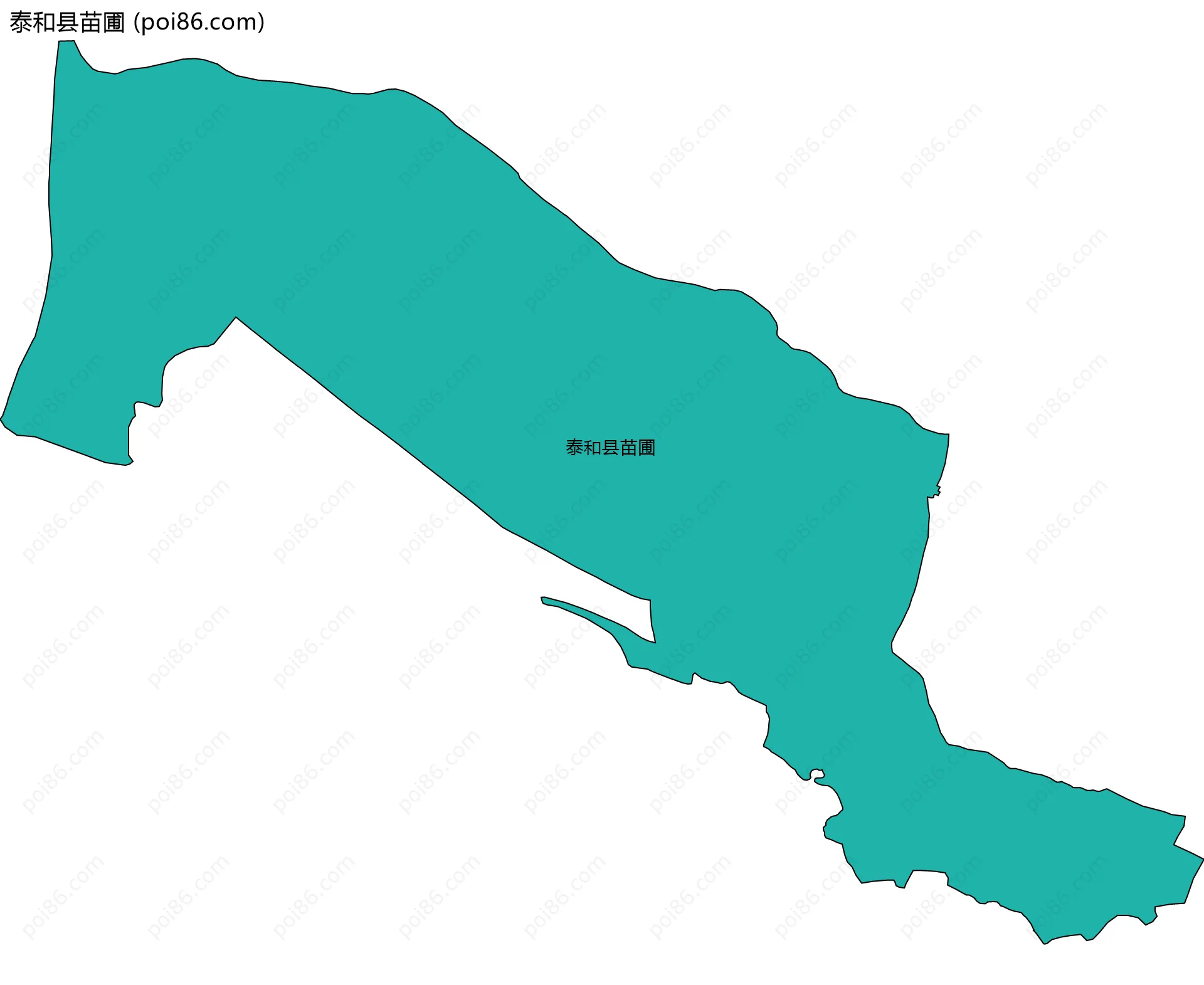 泰和县苗圃边界地图