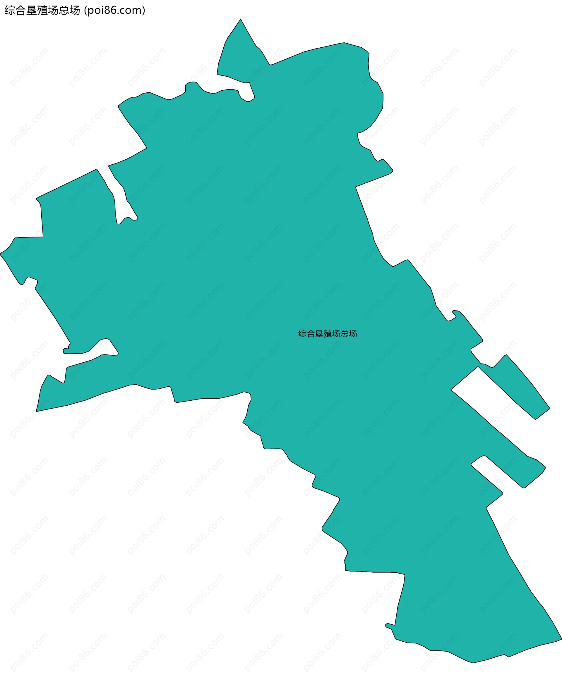 综合垦殖场总场边界地图