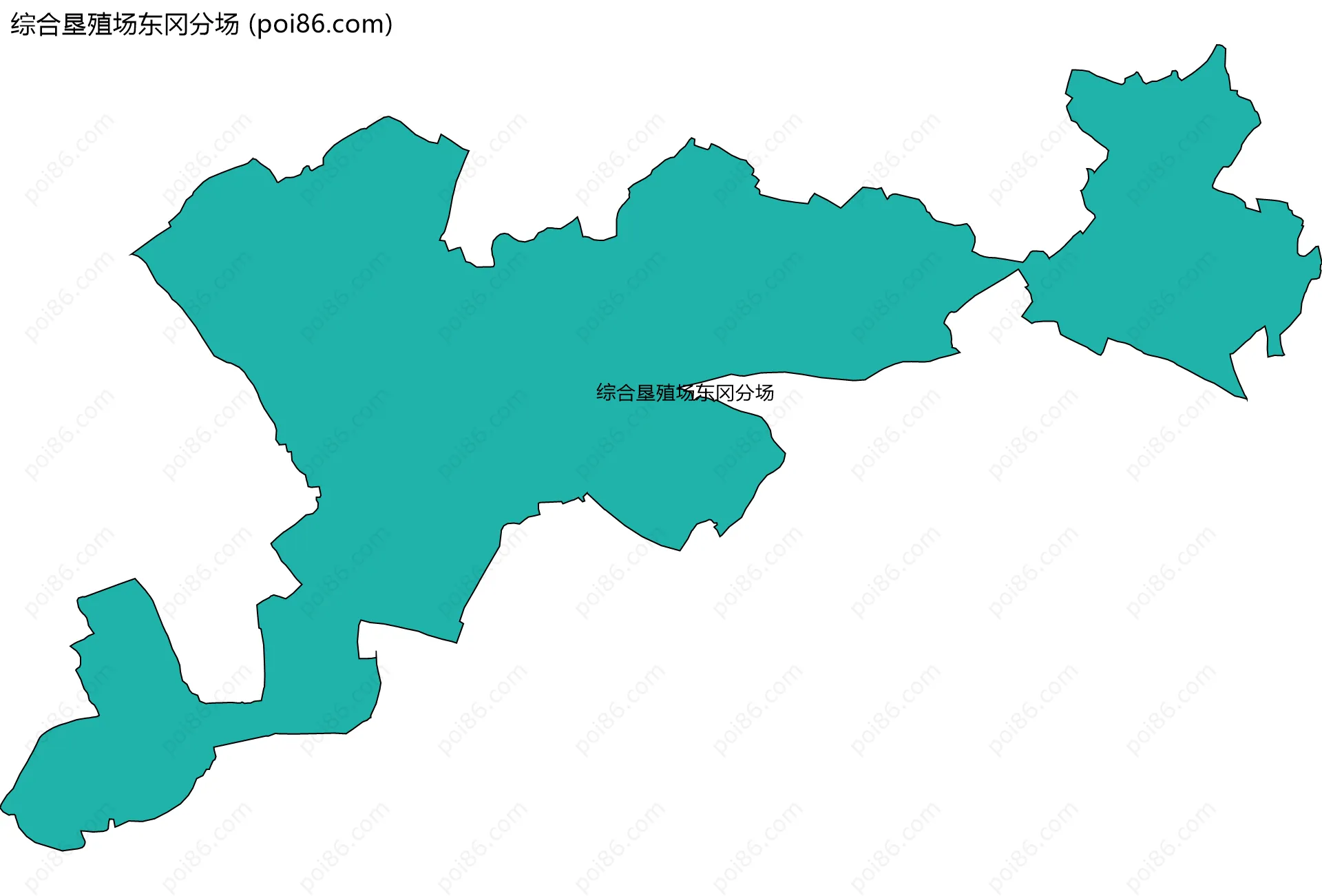 综合垦殖场东冈分场边界地图