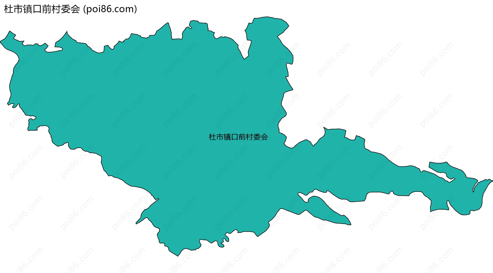 杜市镇口前村委会边界地图