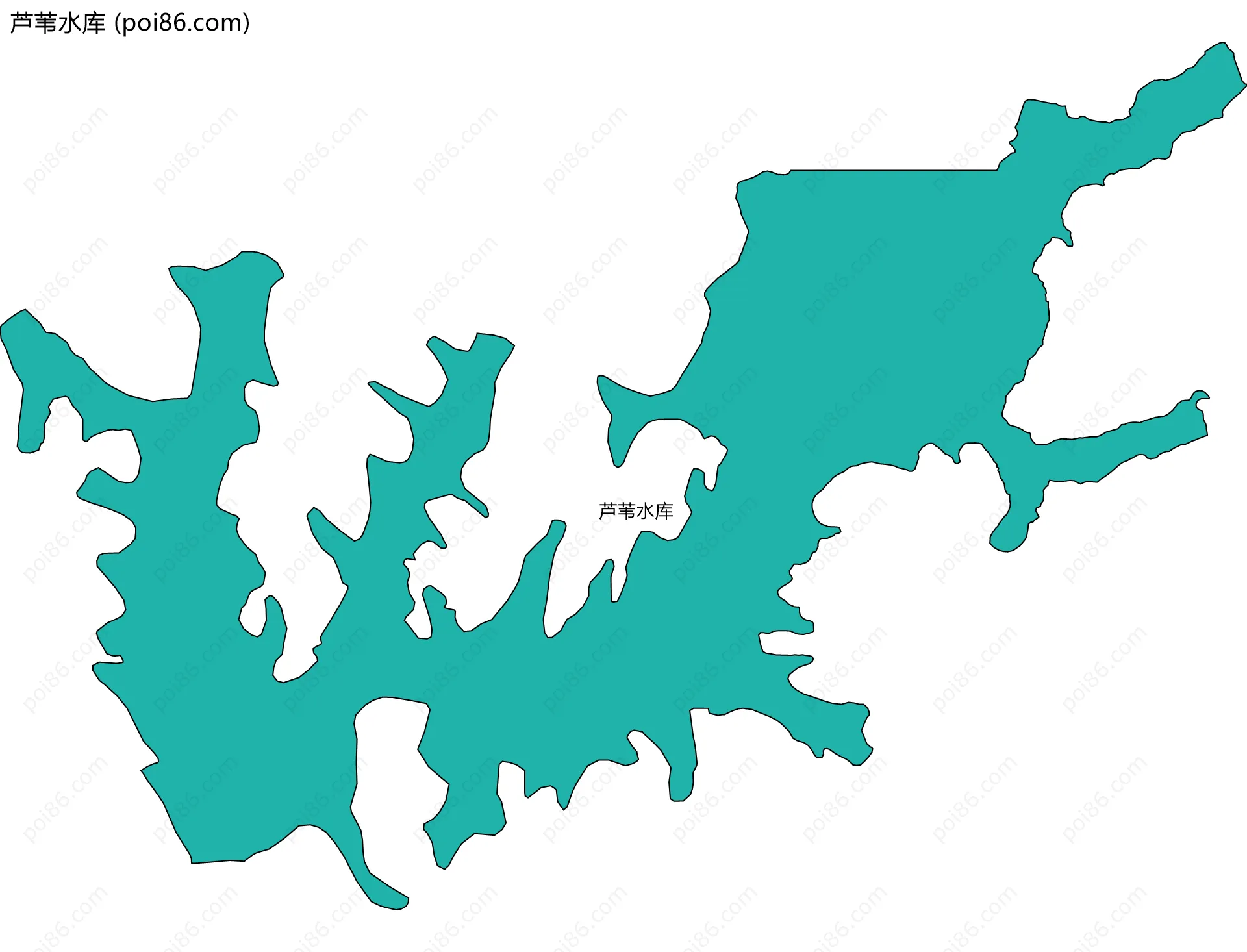 芦苇水库边界地图