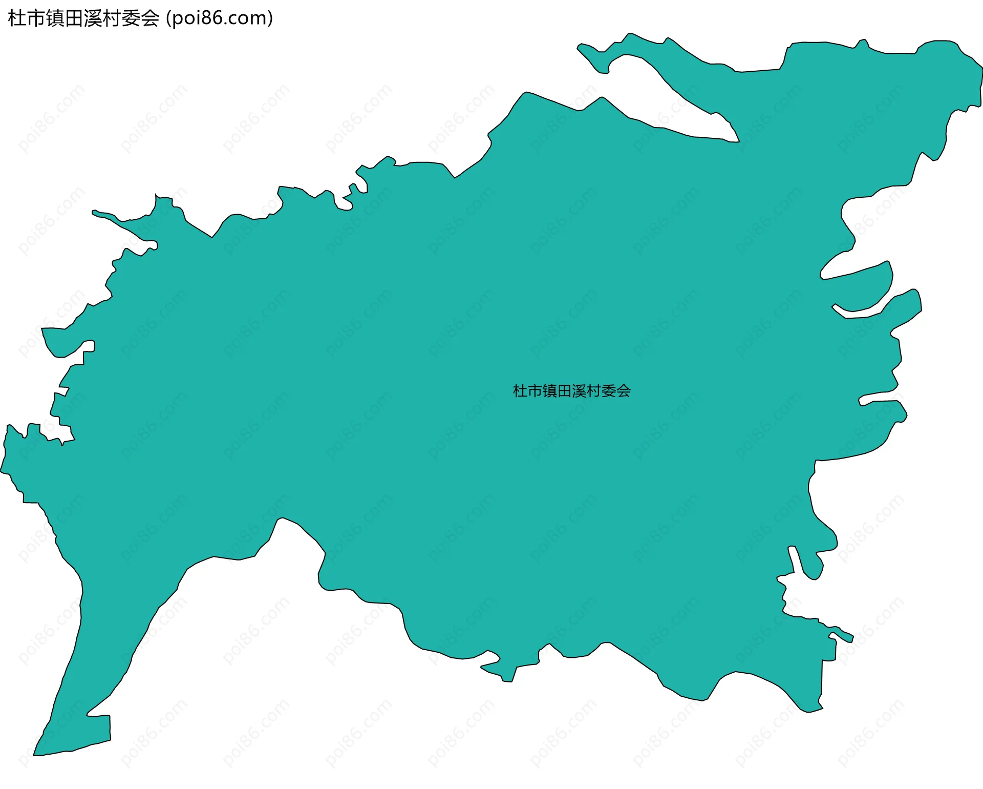 杜市镇田溪村委会边界地图