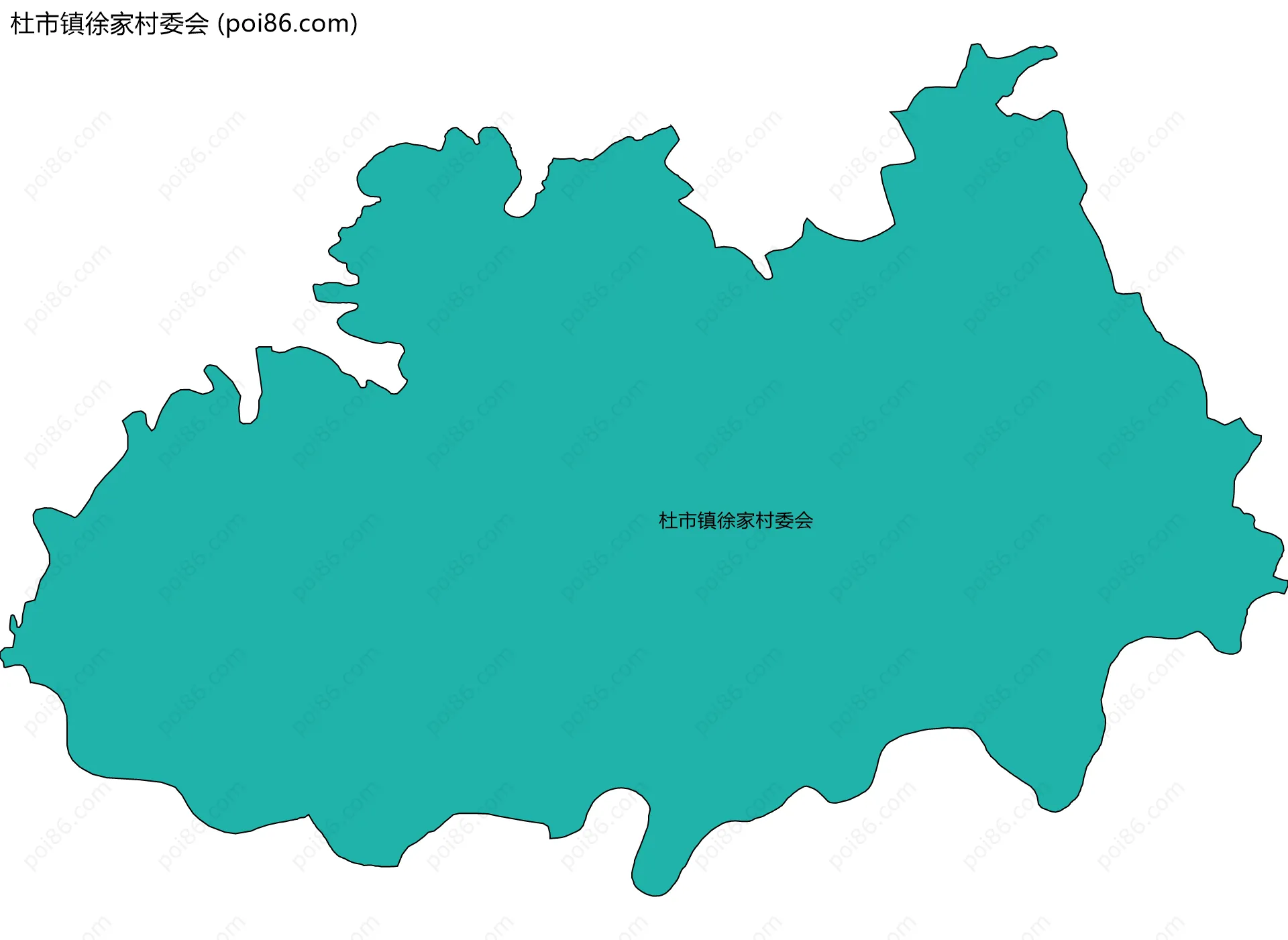 杜市镇徐家村委会边界地图