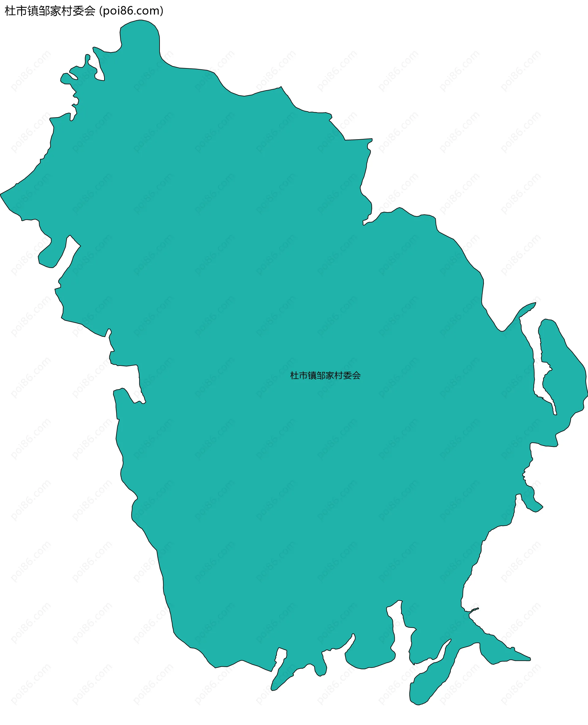 杜市镇邹家村委会边界地图