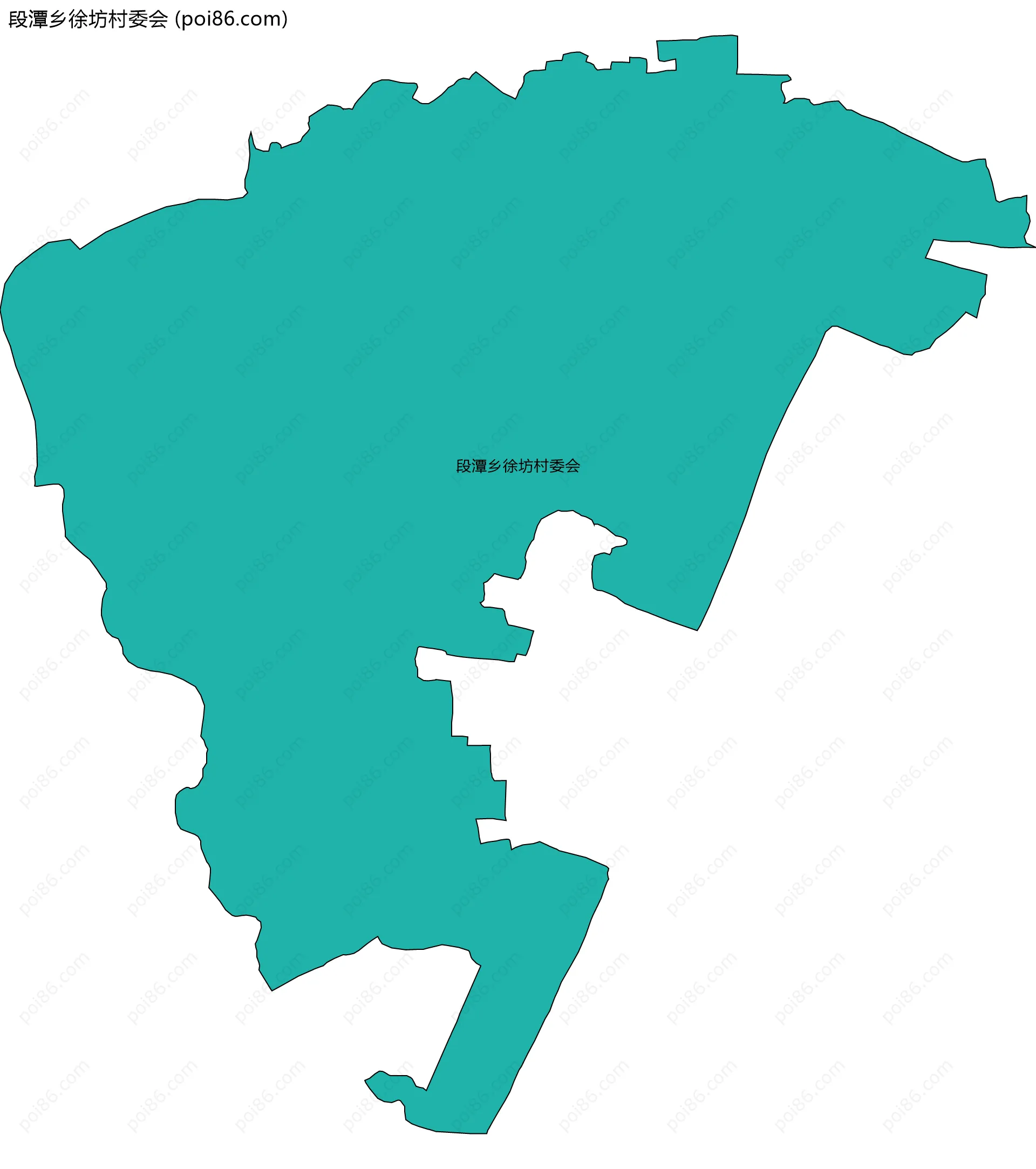 段潭乡徐坊村委会边界地图