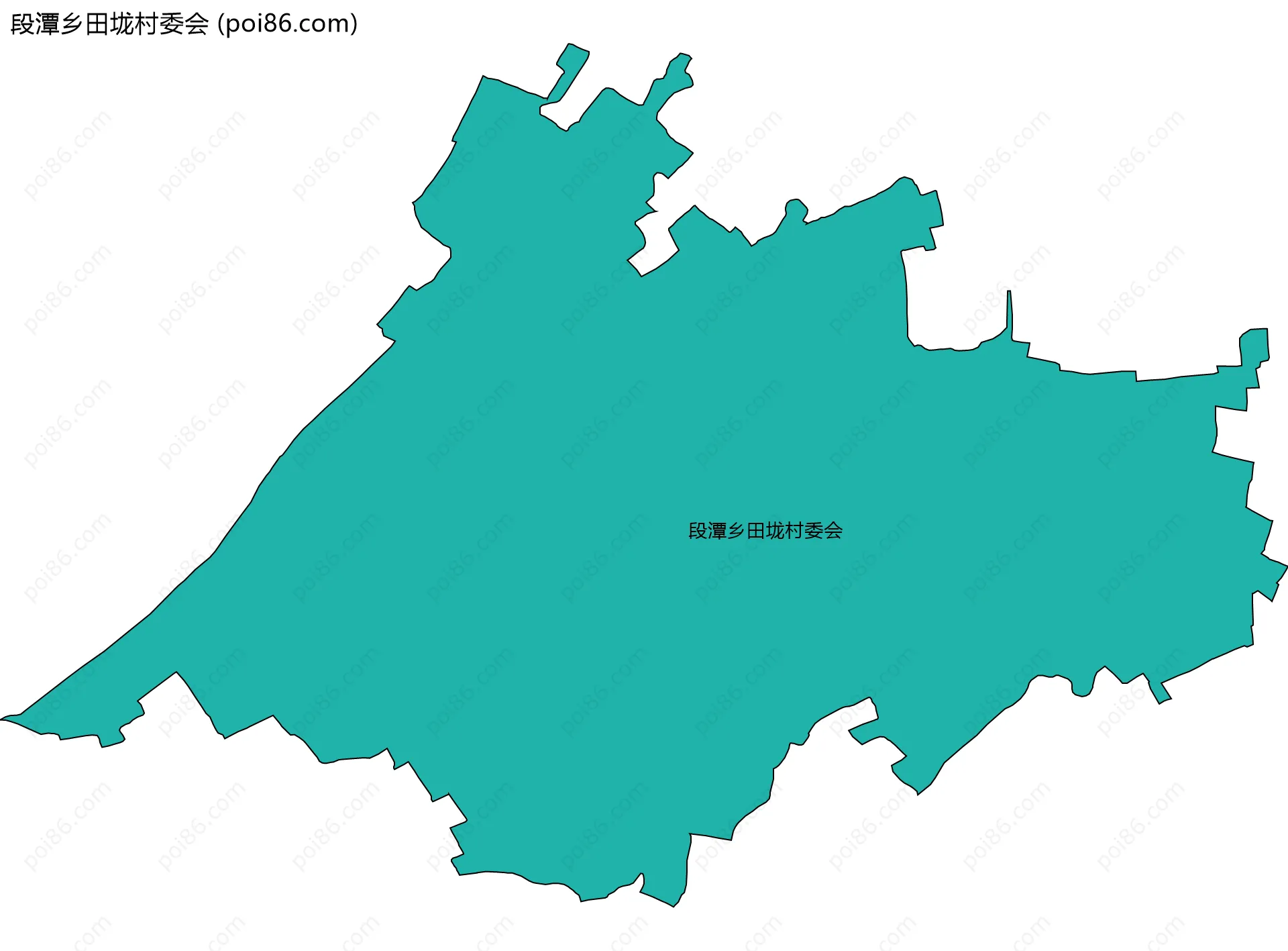 段潭乡田垅村委会边界地图
