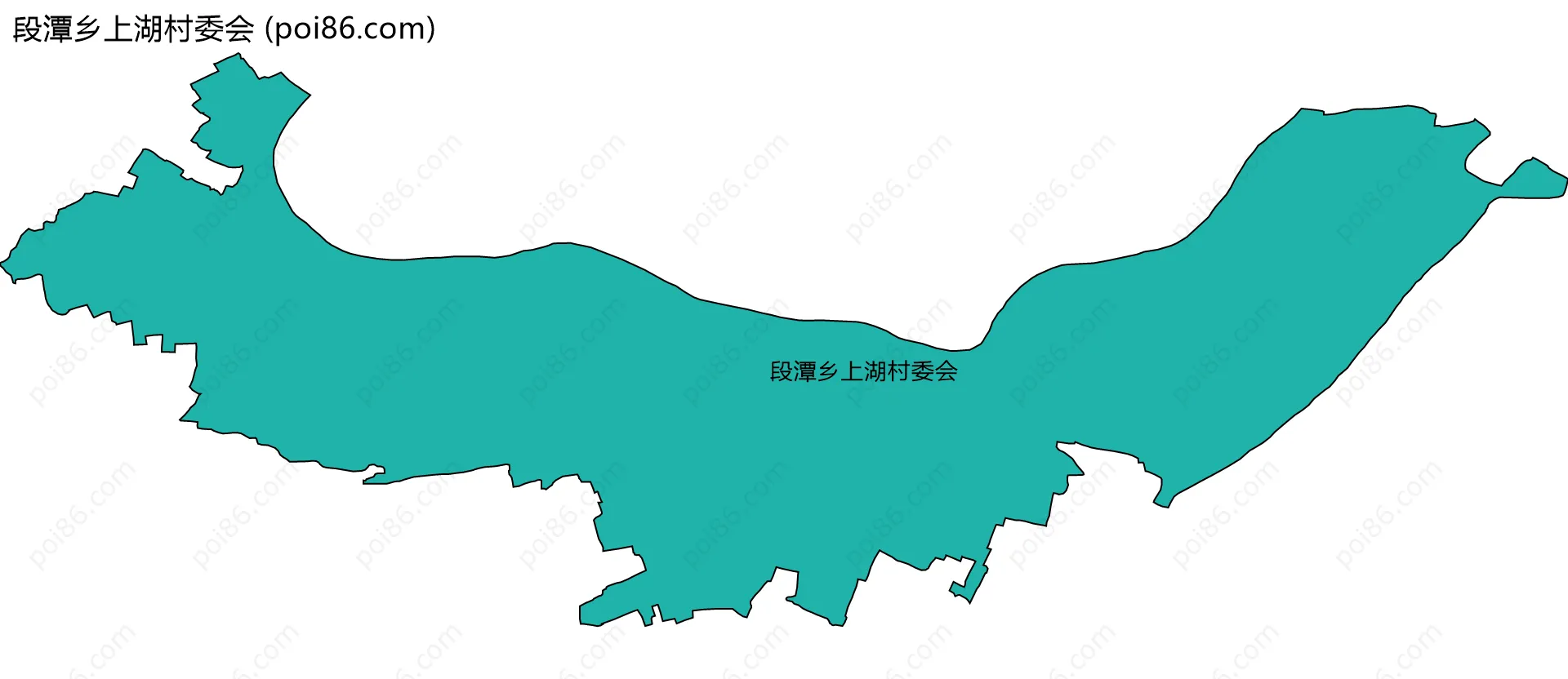 段潭乡上湖村委会边界地图