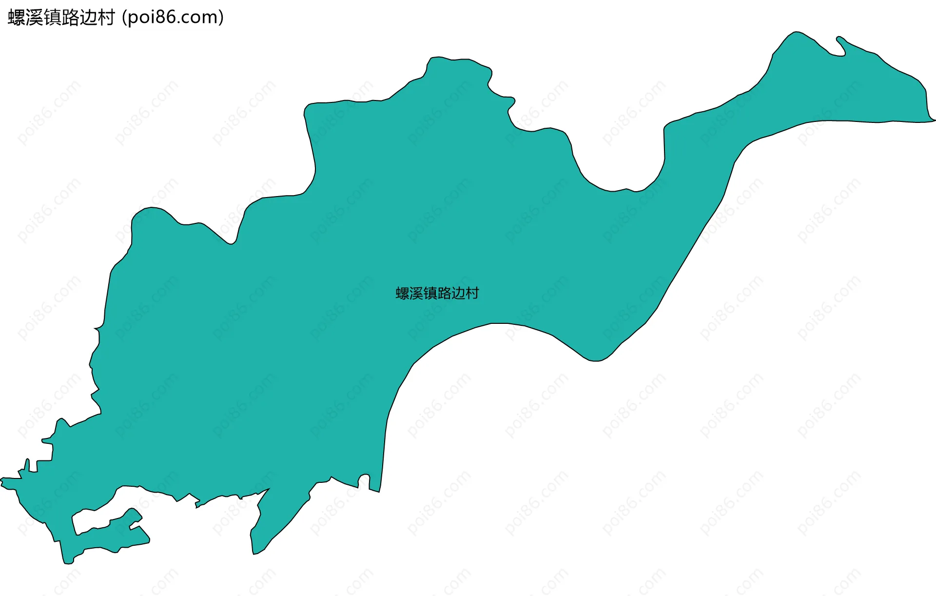 螺溪镇路边村边界地图