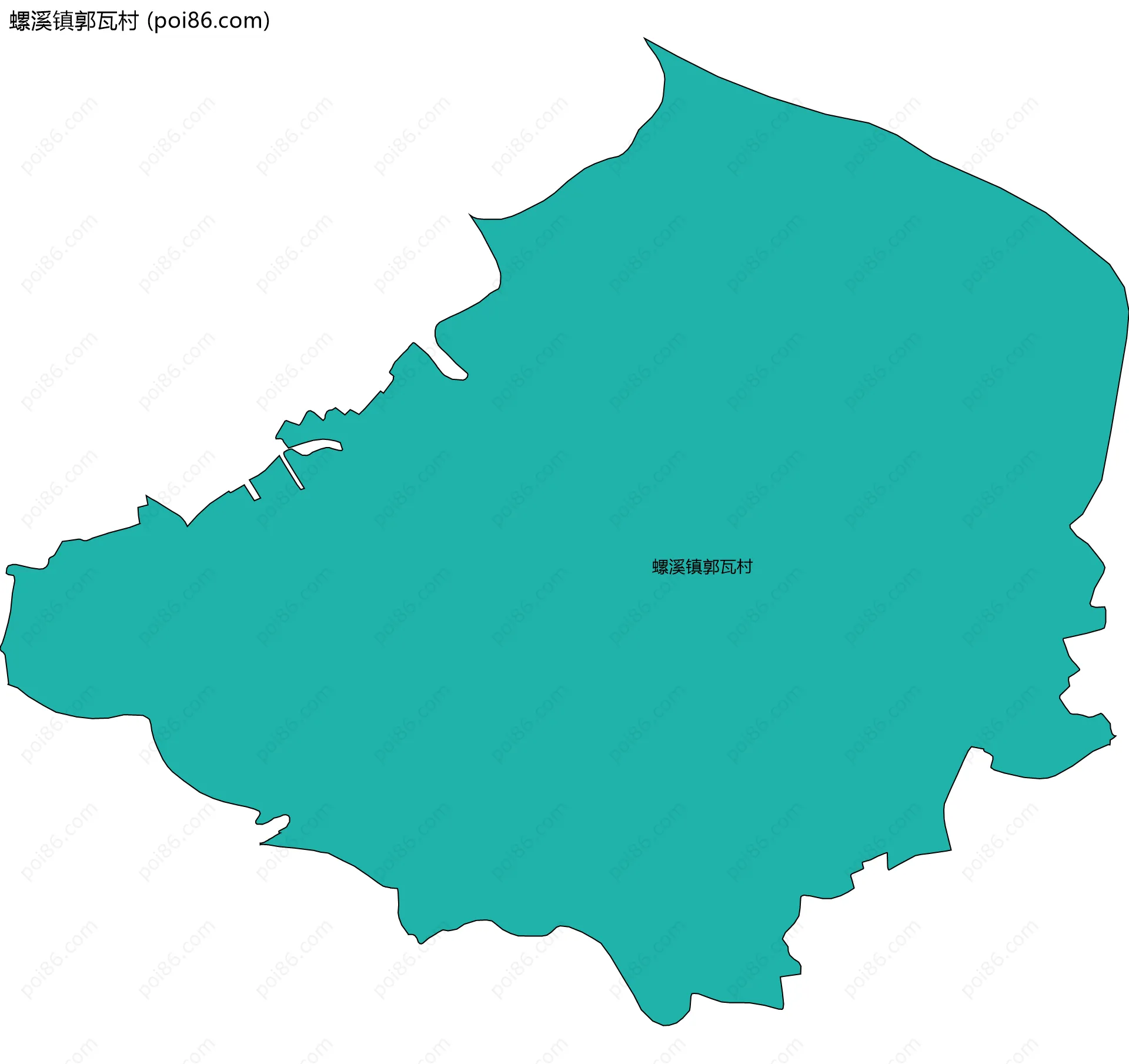螺溪镇郭瓦村边界地图