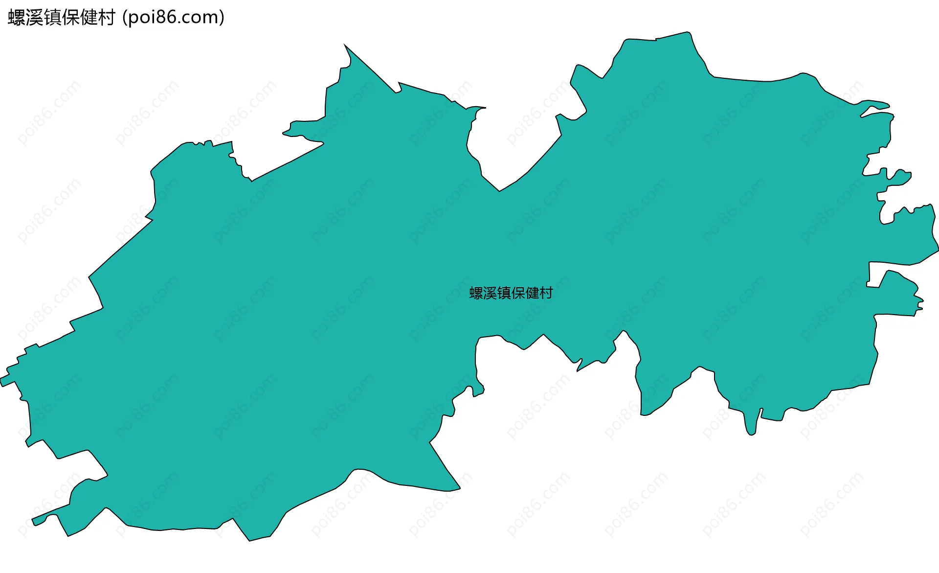螺溪镇保健村边界地图
