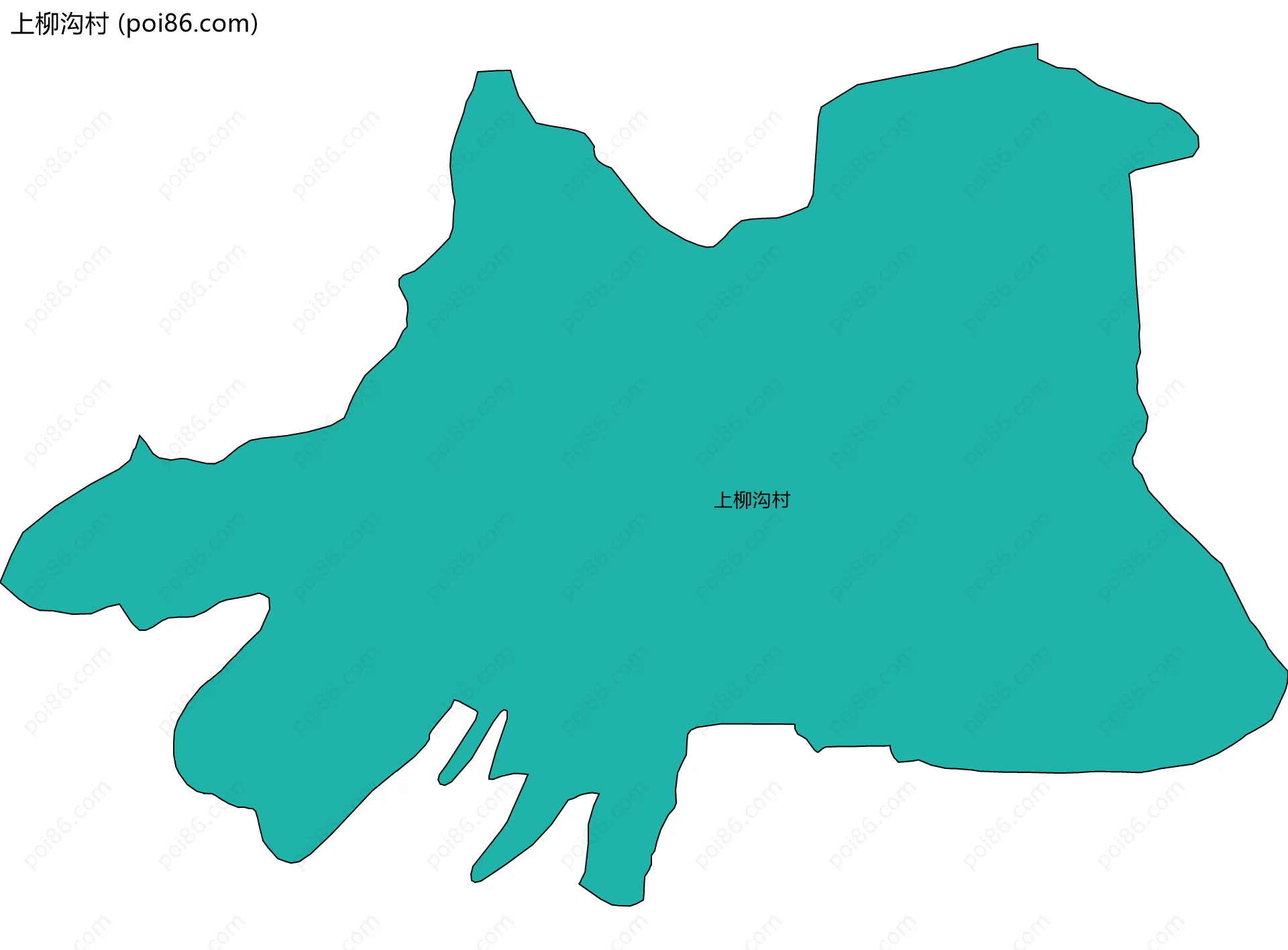 上柳沟村边界地图