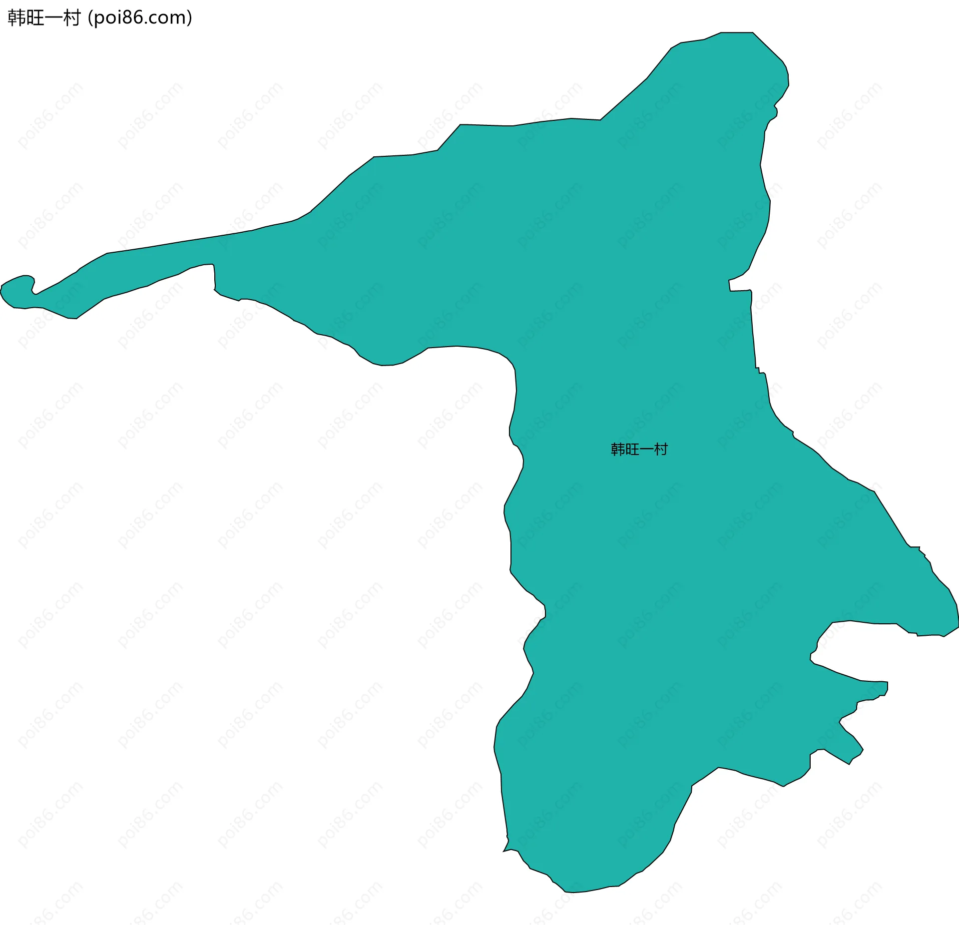 韩旺一村边界地图