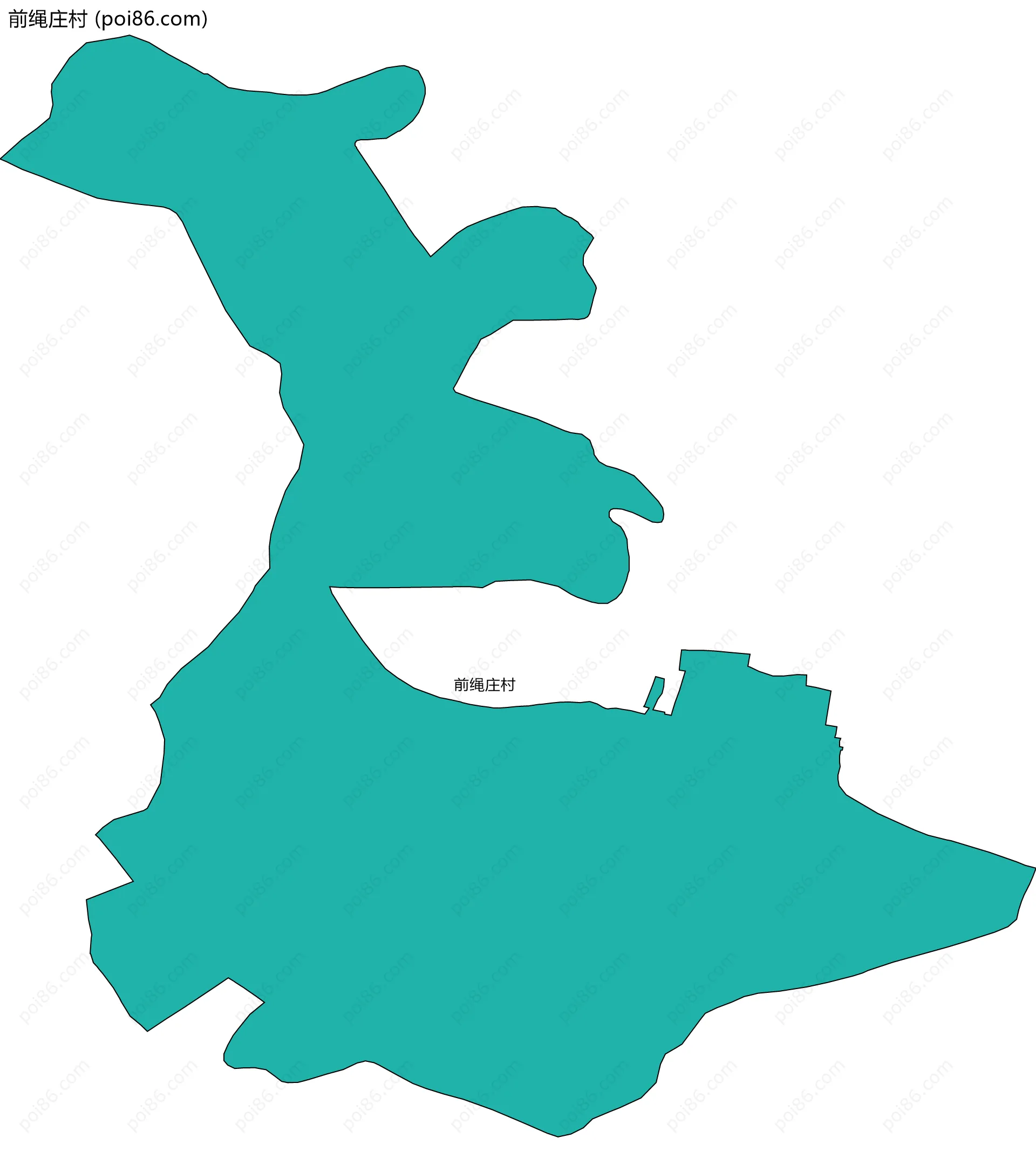 前绳庄村边界地图