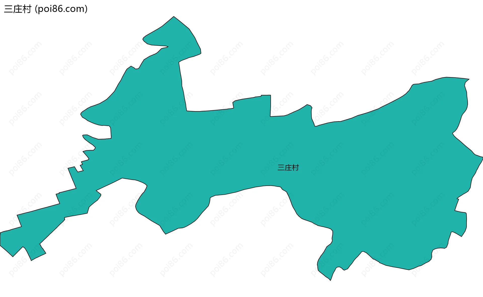 三庄村边界地图