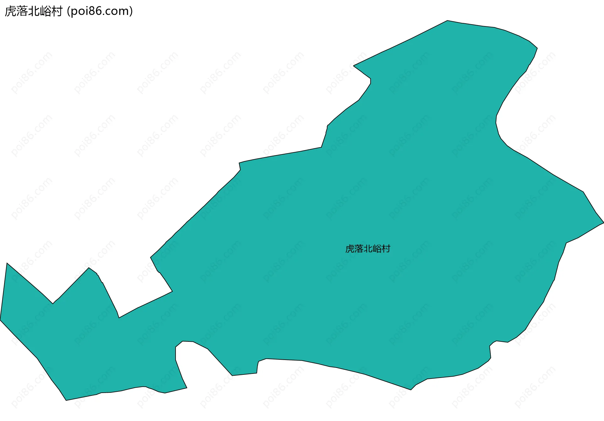 虎落北峪村边界地图