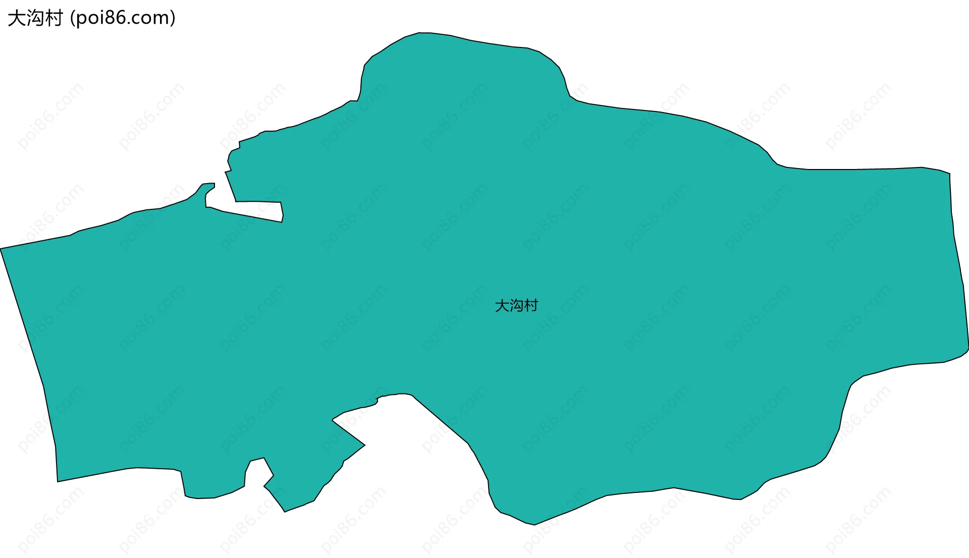 大沟村边界地图