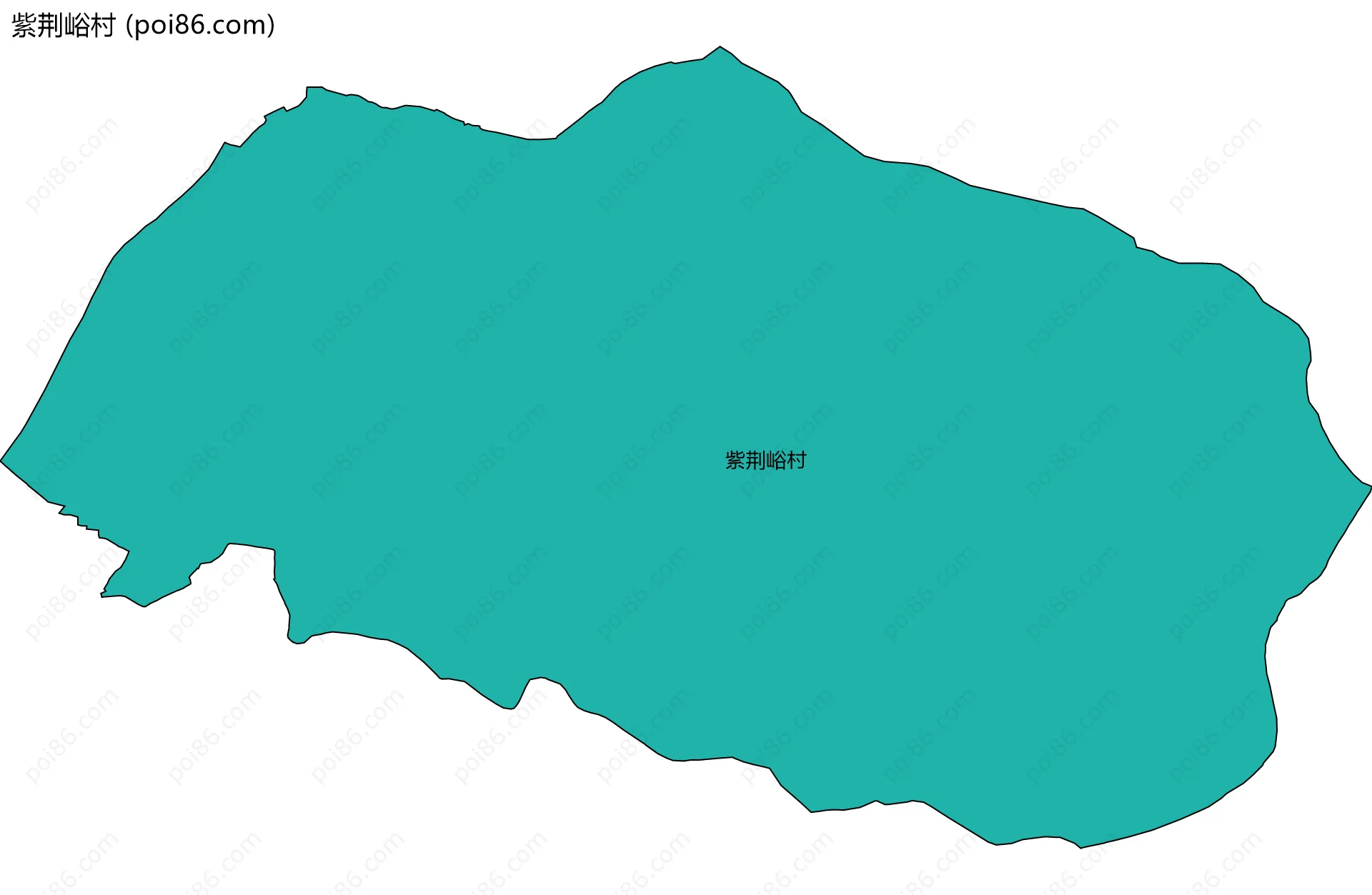 紫荆峪村边界地图