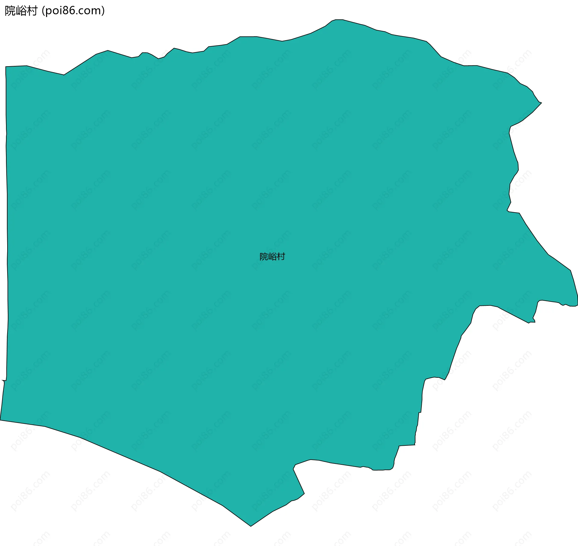 院峪村边界地图